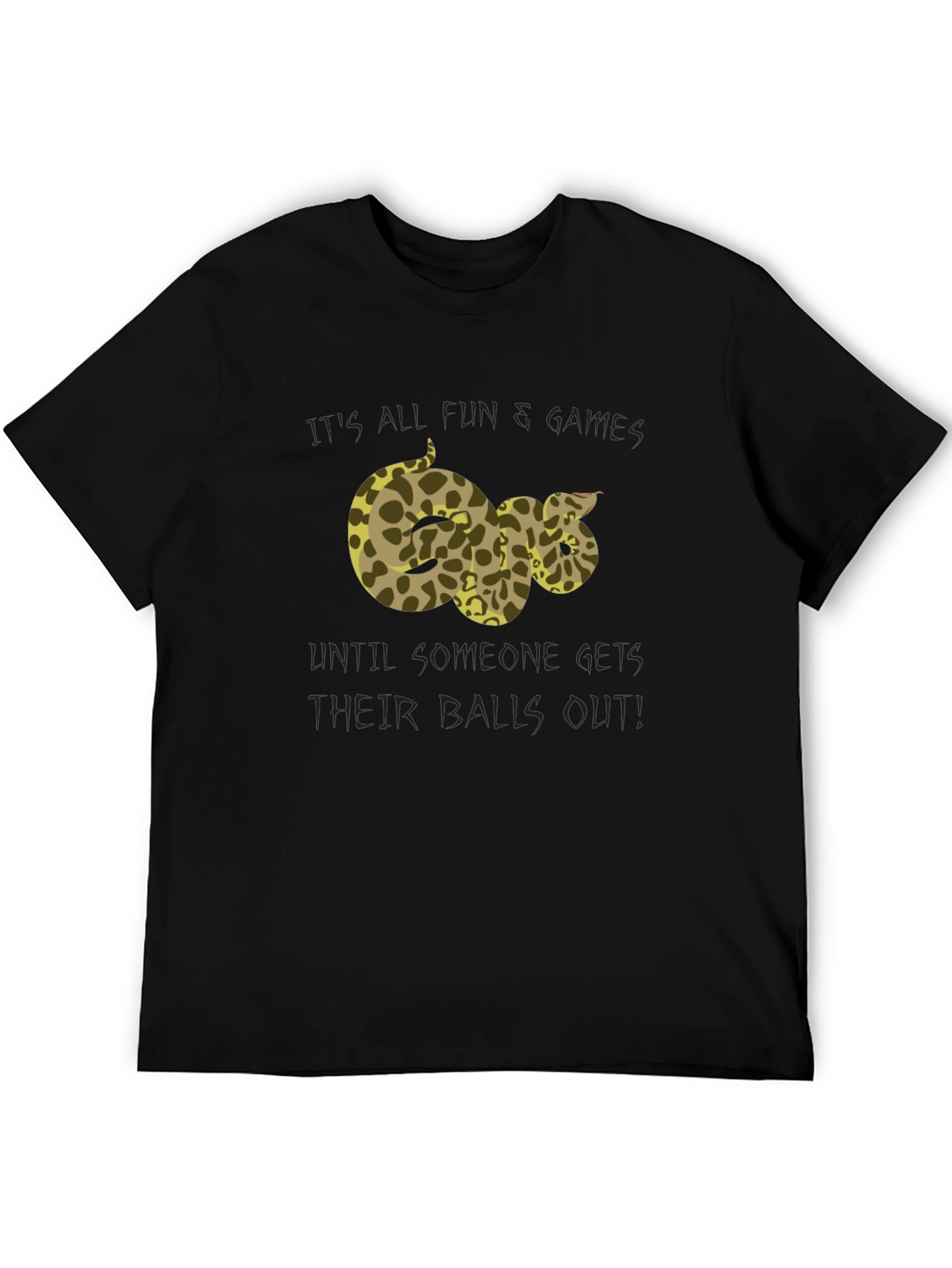Funny Snake T-Shirt - Its All Fun & Games