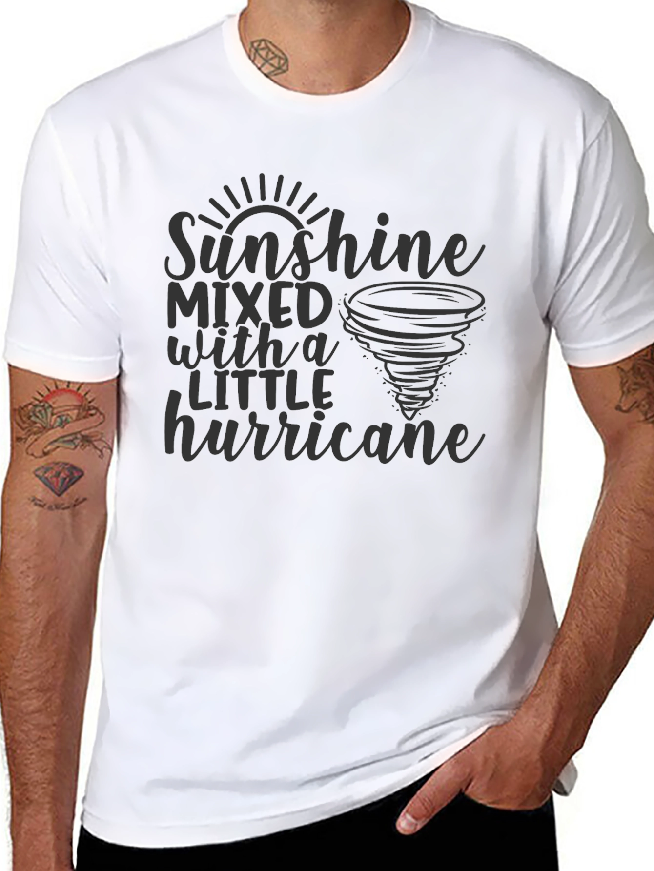 Sunshine & Hurricane Graphic Tee - Black