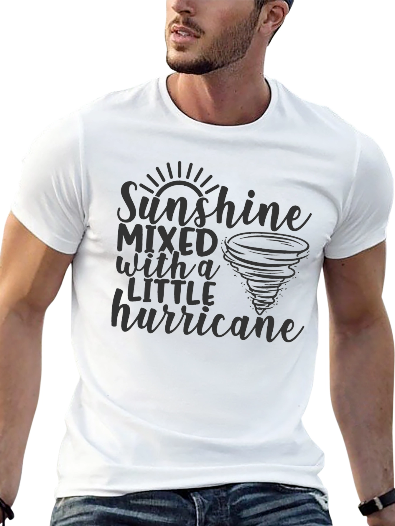 Sunshine & Hurricane Graphic Tee - Black