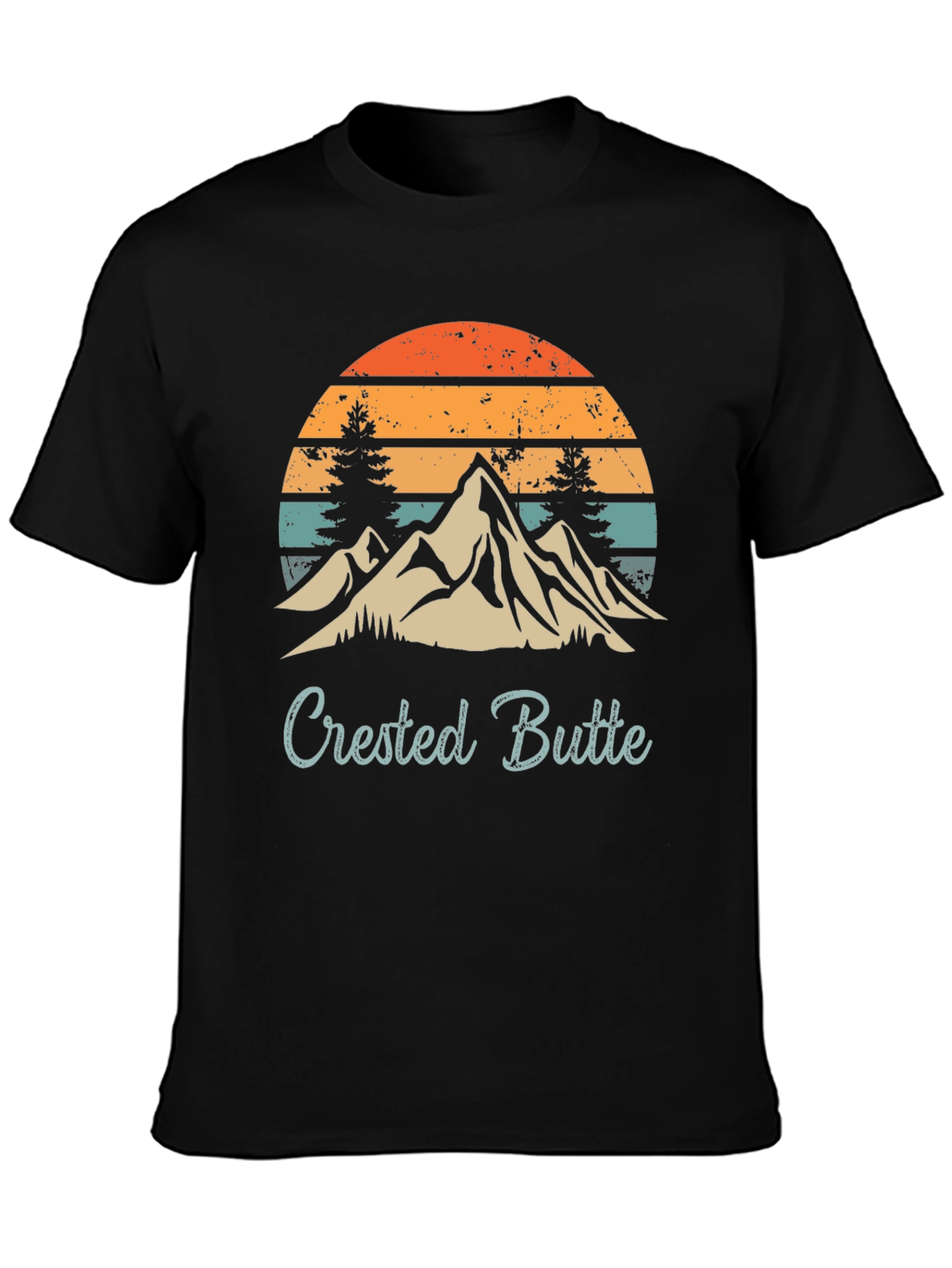 Crested Butte Retro Mountain T-Shirt