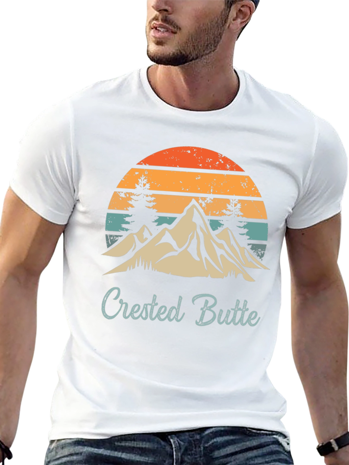 Crested Butte Retro Mountain T-Shirt