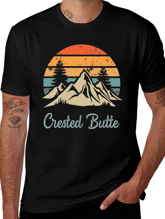 Crested Butte Retro Mountain T-Shirt