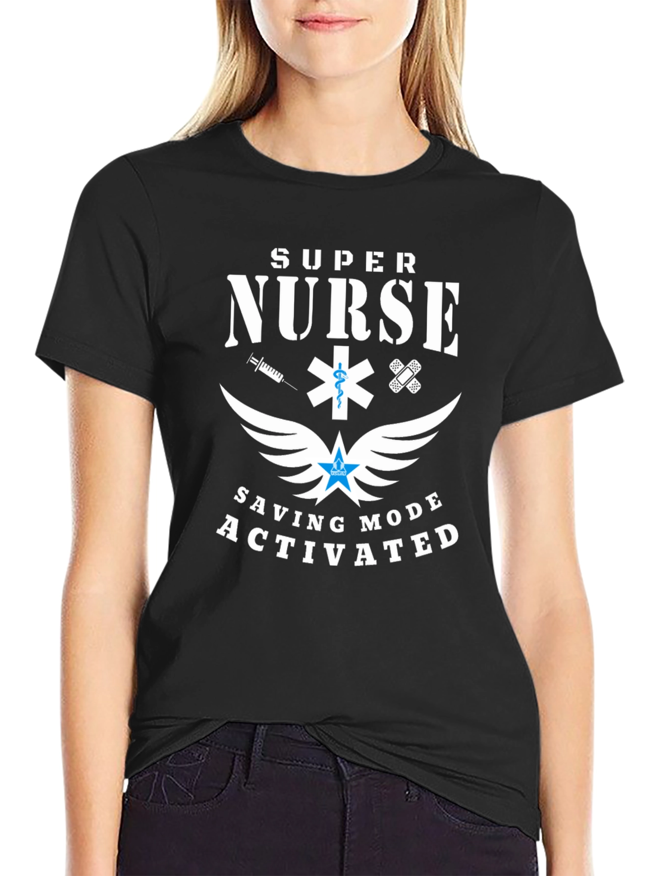 Super Nurse Saving Mode Activated Graphic Tee