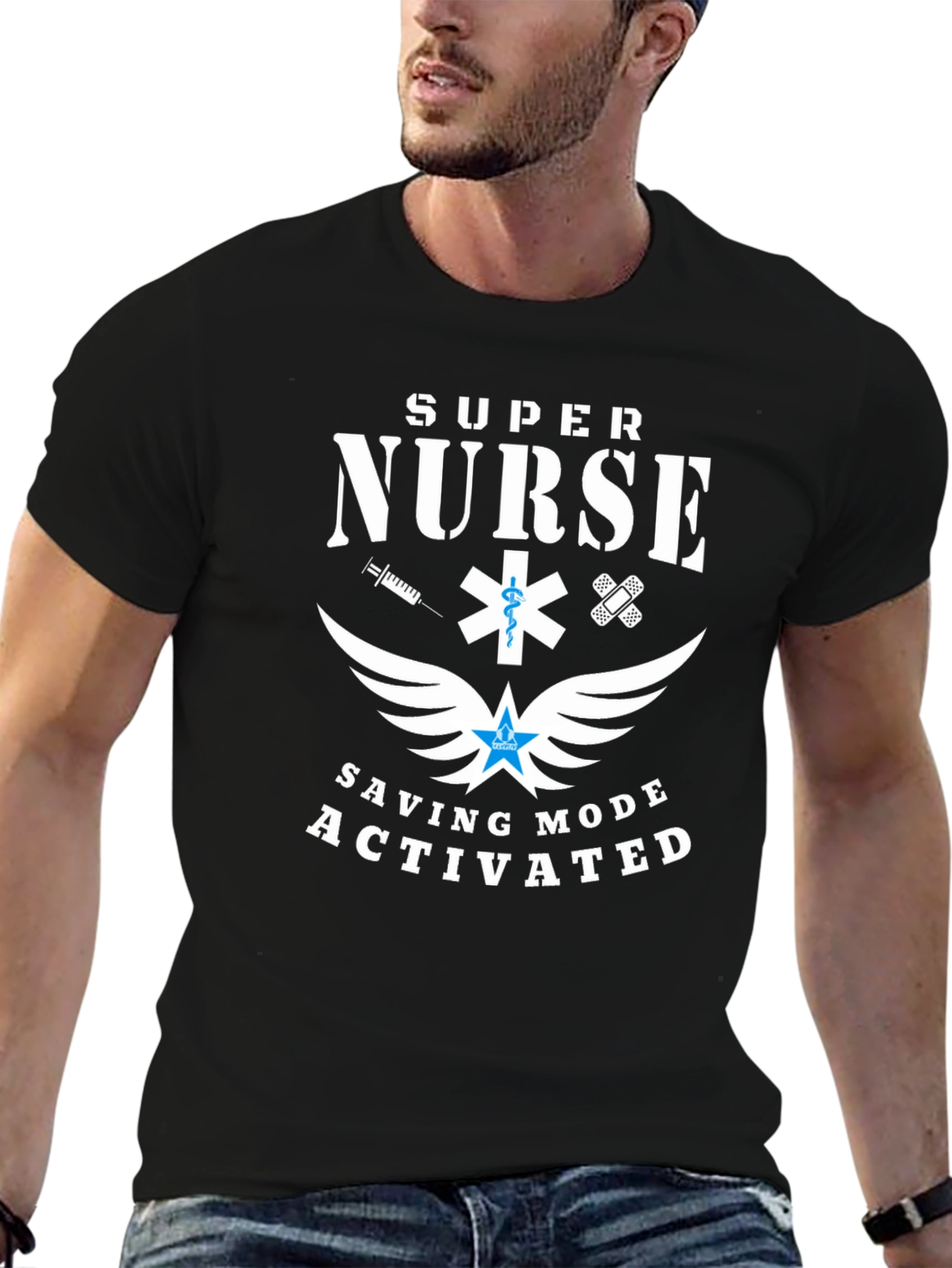 Super Nurse Saving Mode Activated Graphic Tee