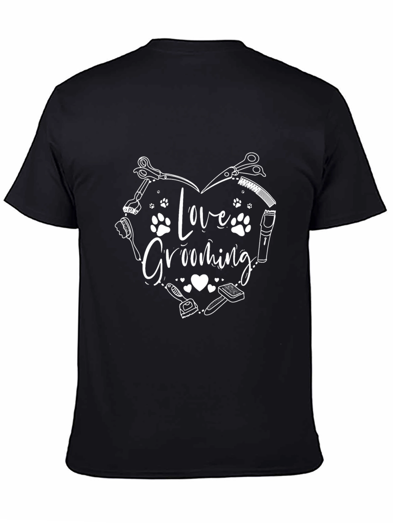 Love Grooming Graphic Tee - Black T-Shirt