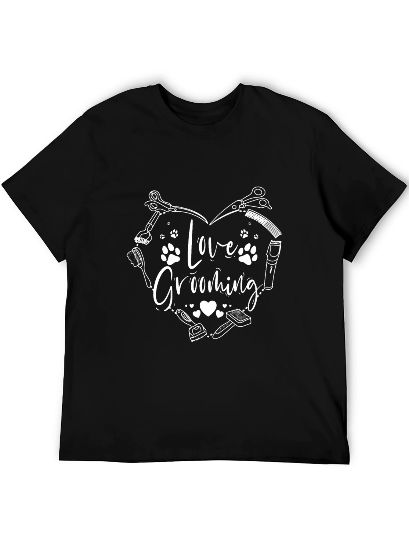 Love Grooming Graphic Tee - Black T-Shirt