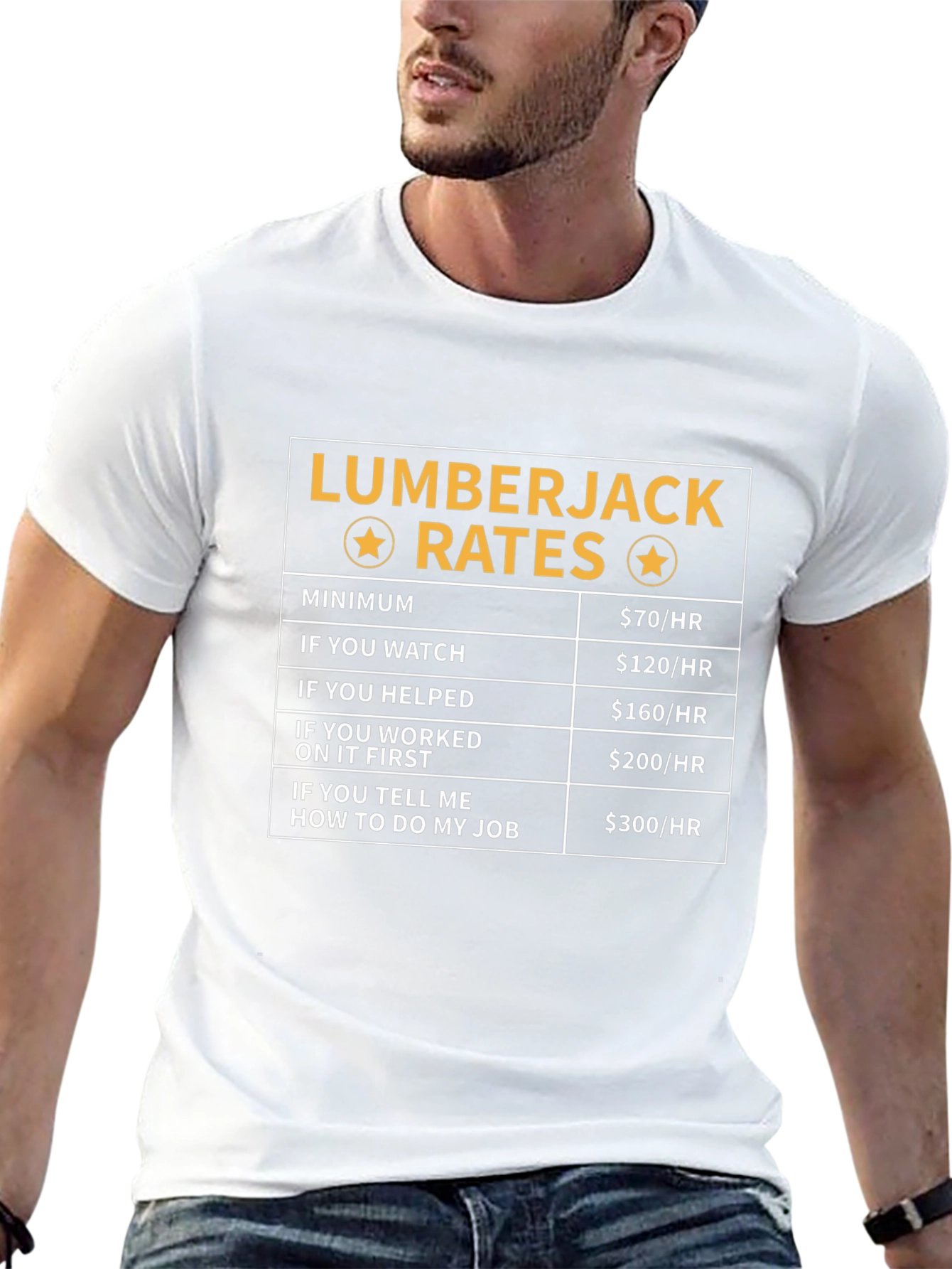 Lumberjack Rates T-Shirt Funny Gift