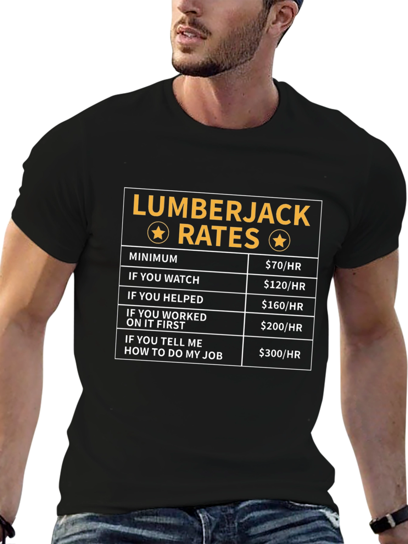 Lumberjack Rates T-Shirt Funny Gift