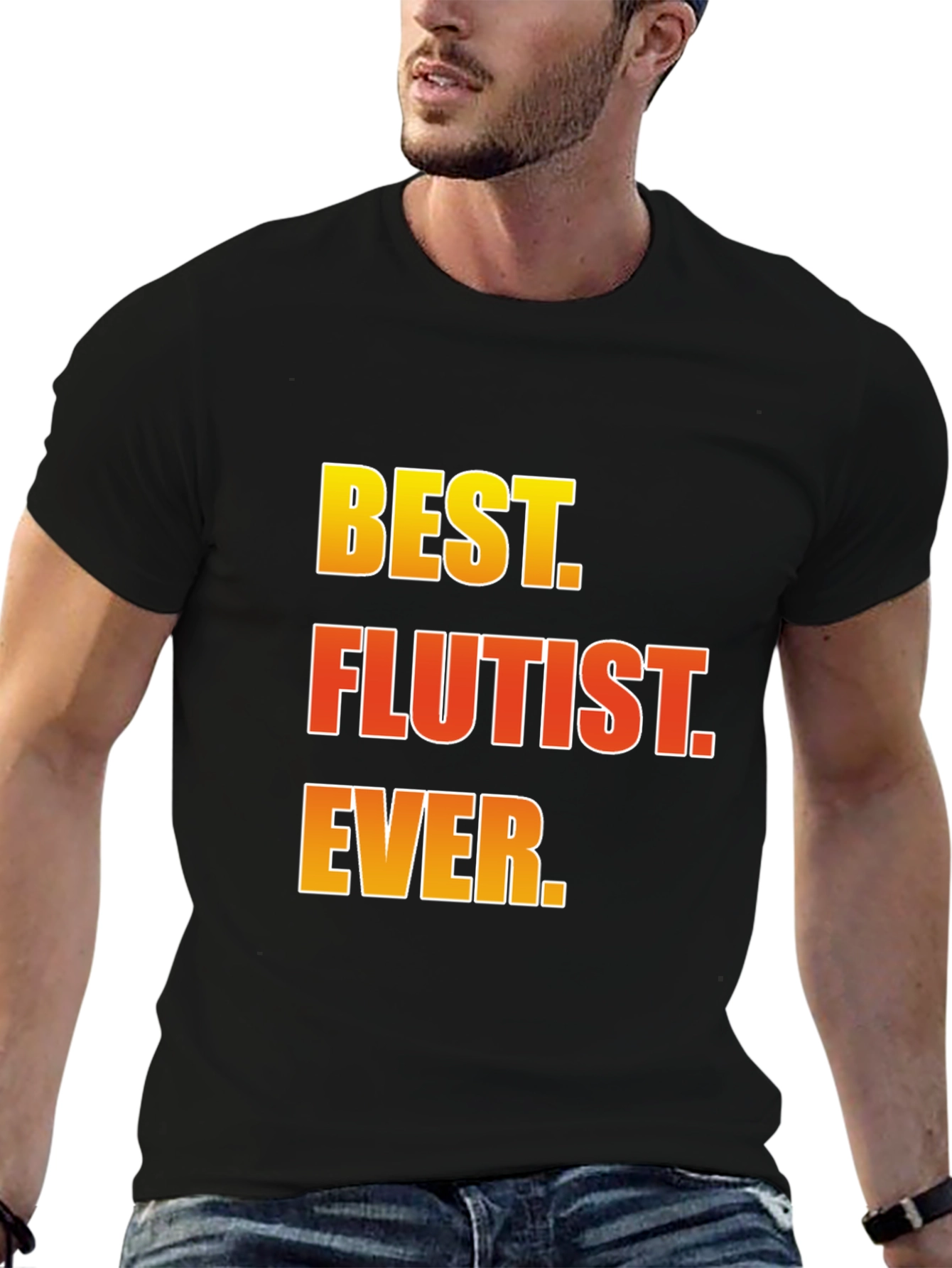 Best Flutist Ever T-Shirt Musician Gift