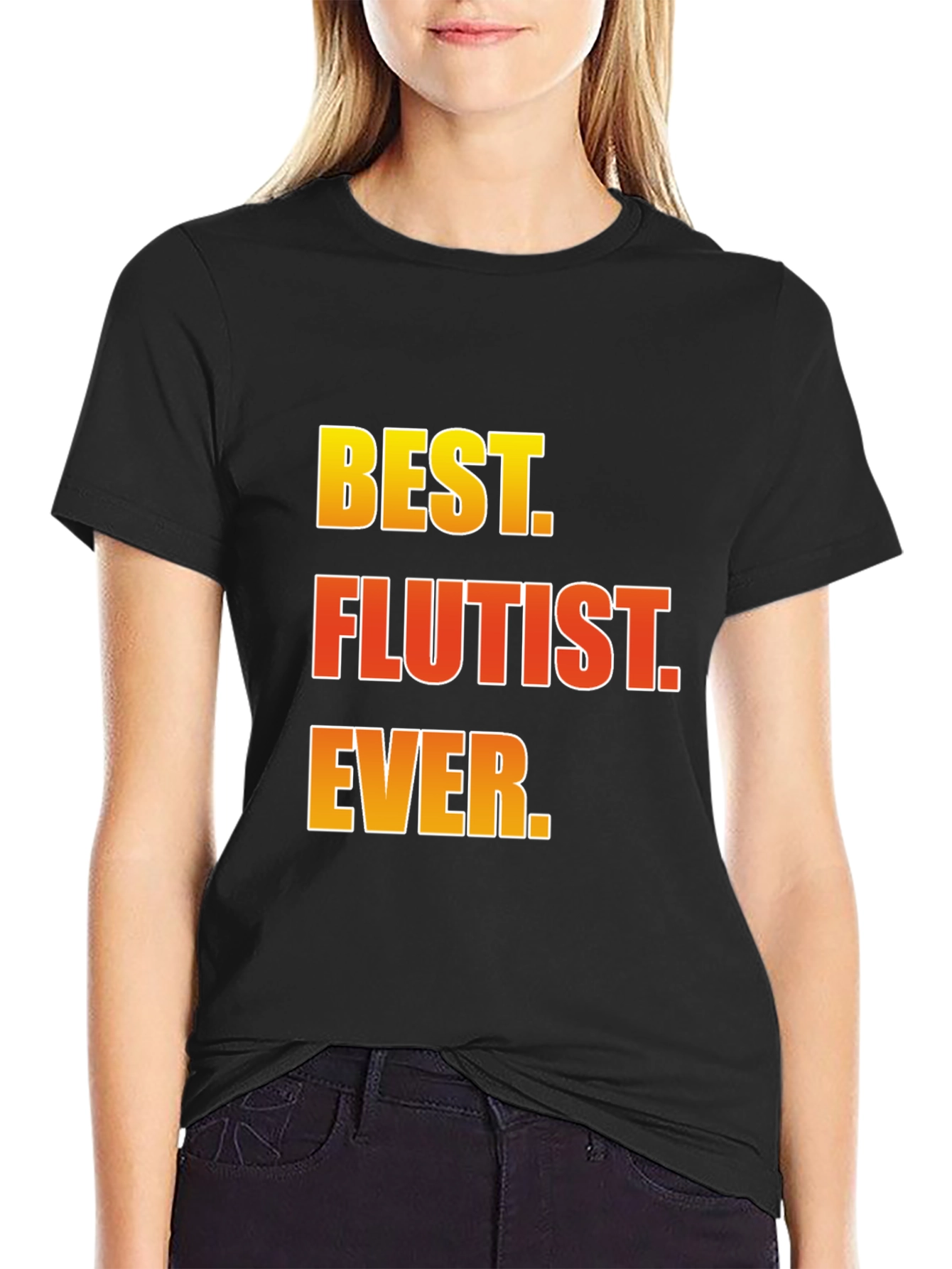 Best Flutist Ever T-Shirt Musician Gift