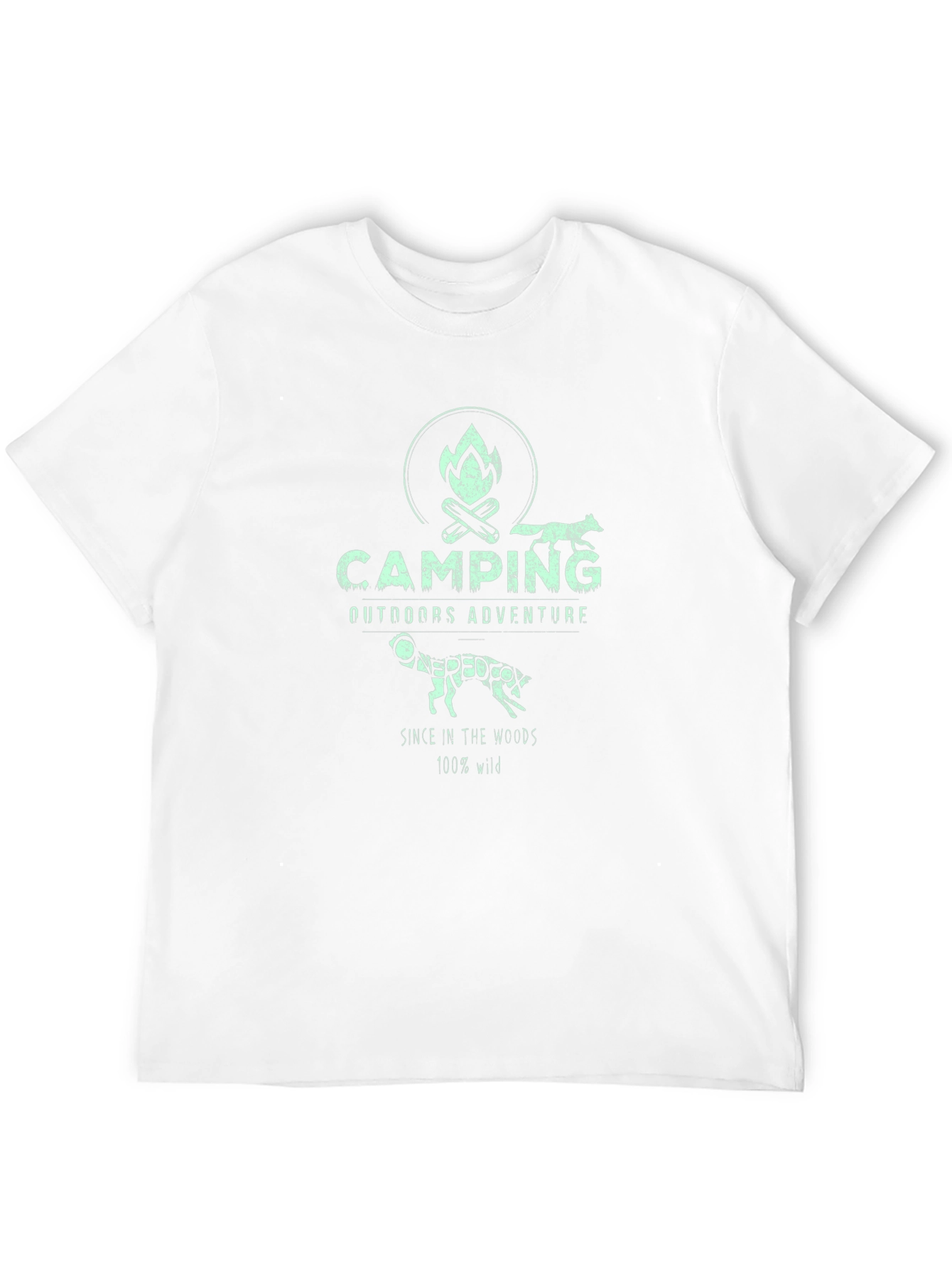 Camping Outdoors Adventure T-Shirt - 100% Wild