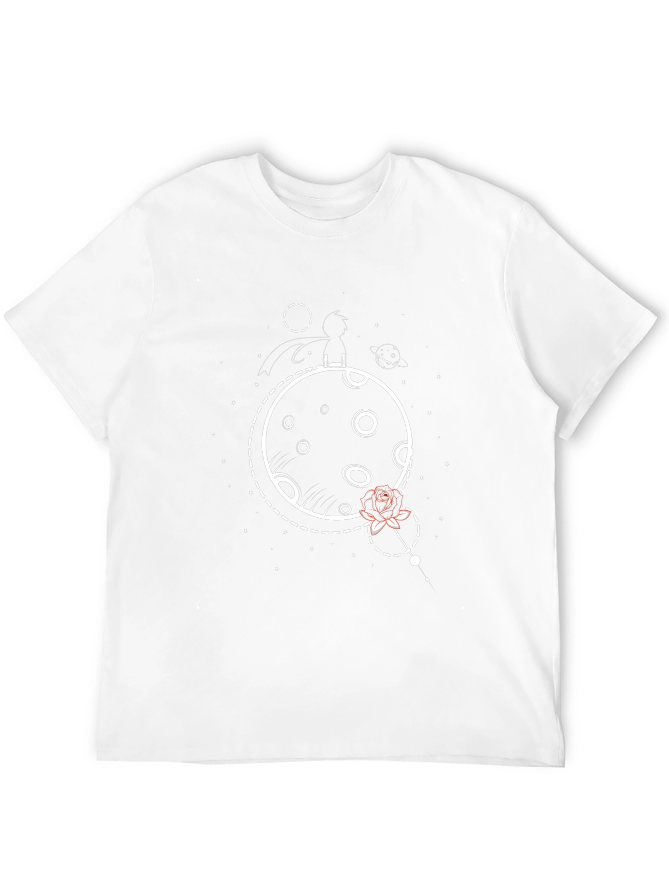 Little Prince Rose Graphic Tee - Black