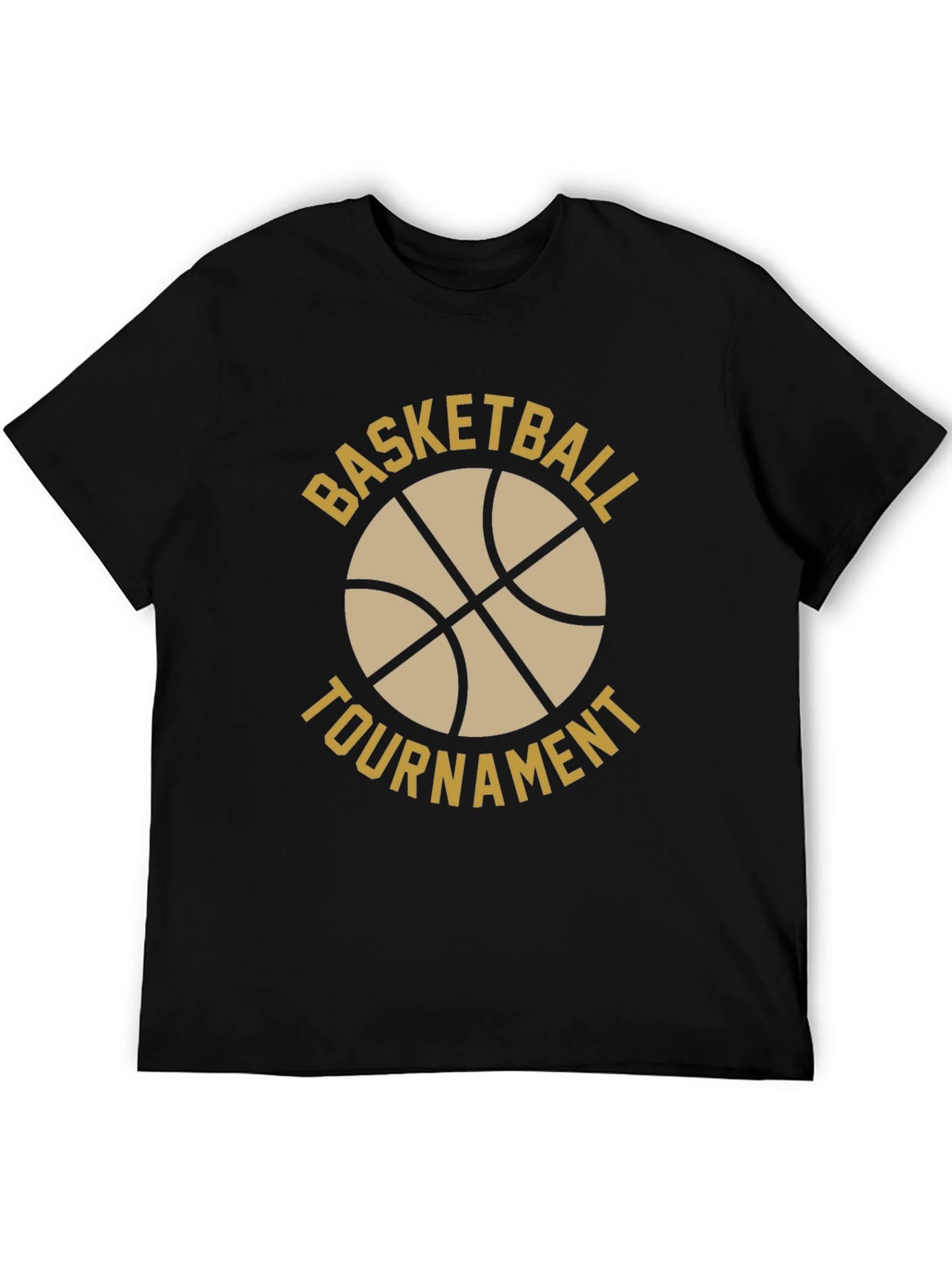 Basketball Tournament Graphic T-Shirt - Black