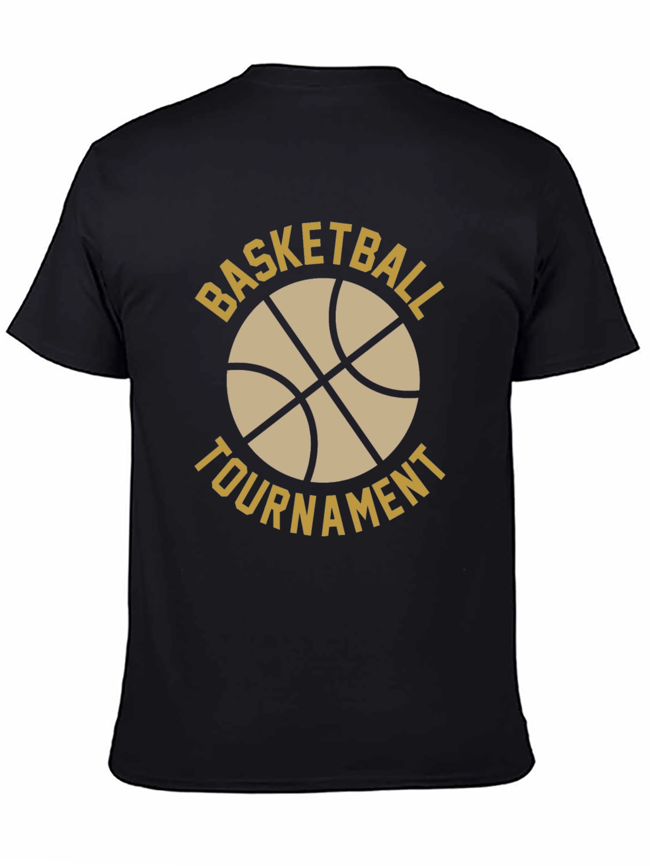 Basketball Tournament Graphic T-Shirt - Black