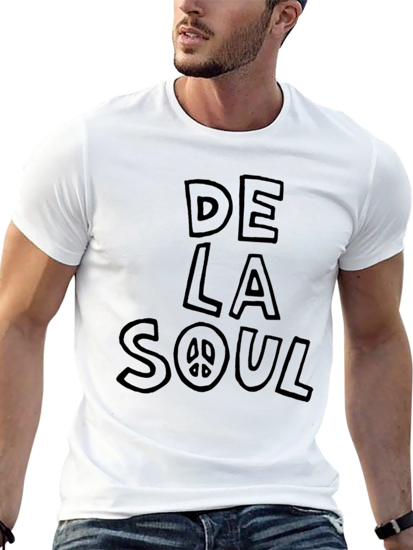 De La Soul Graphic Print Black T-Shirt