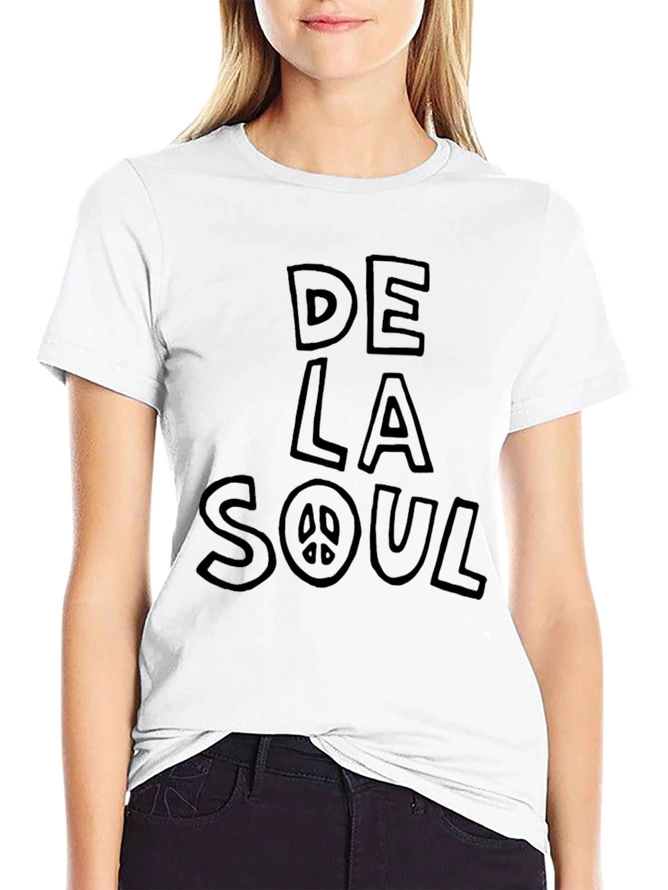 De La Soul Graphic Print Black T-Shirt