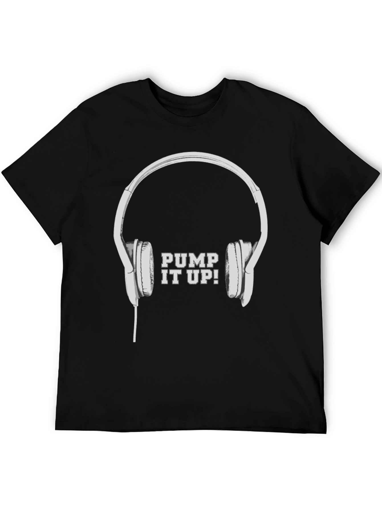Pump It Up! Headphones Graphic Tee - Black