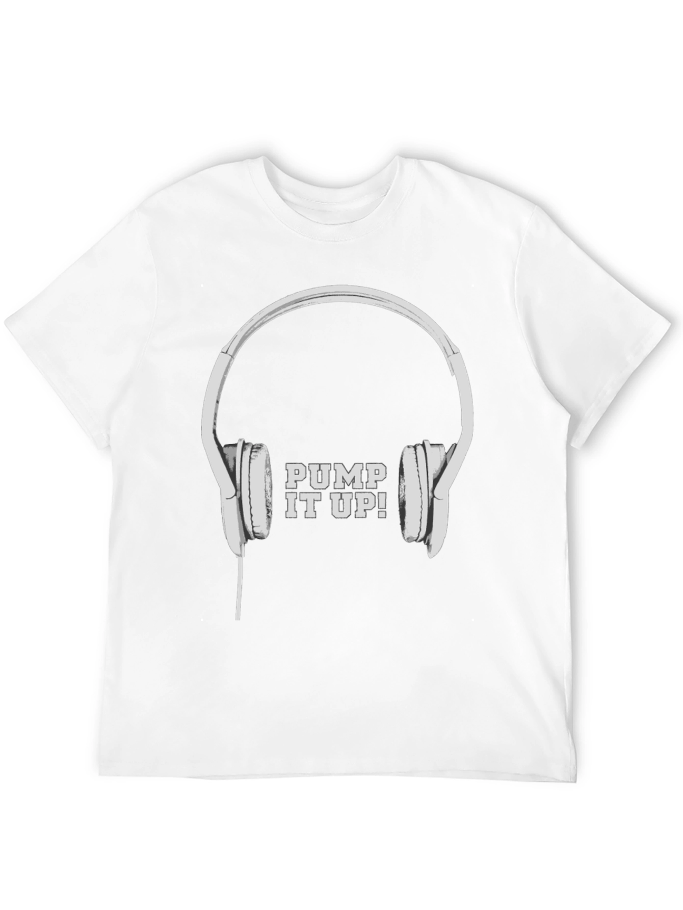 Pump It Up! Headphones Graphic Tee - Black
