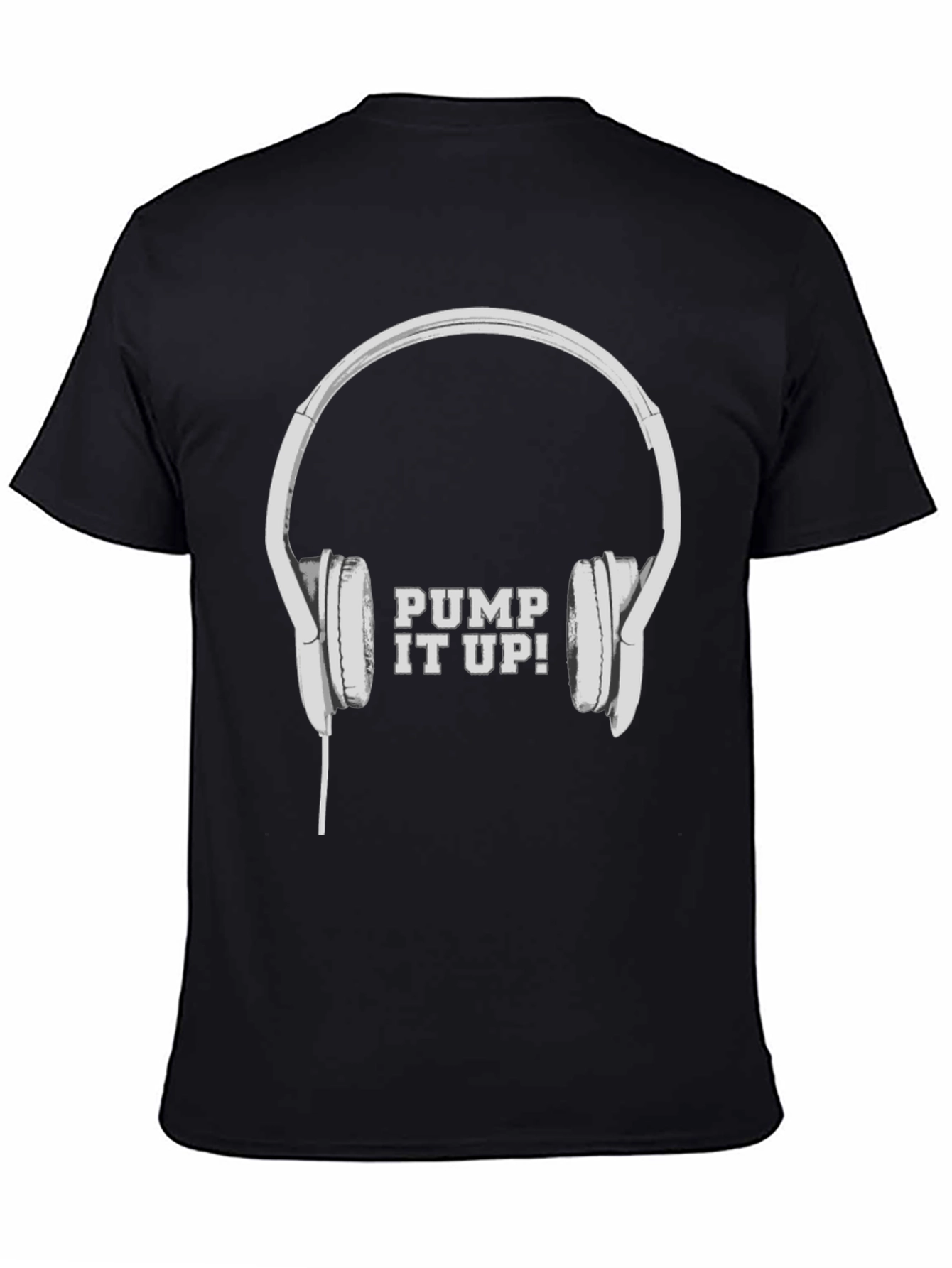 Pump It Up! Headphones Graphic Tee - Black