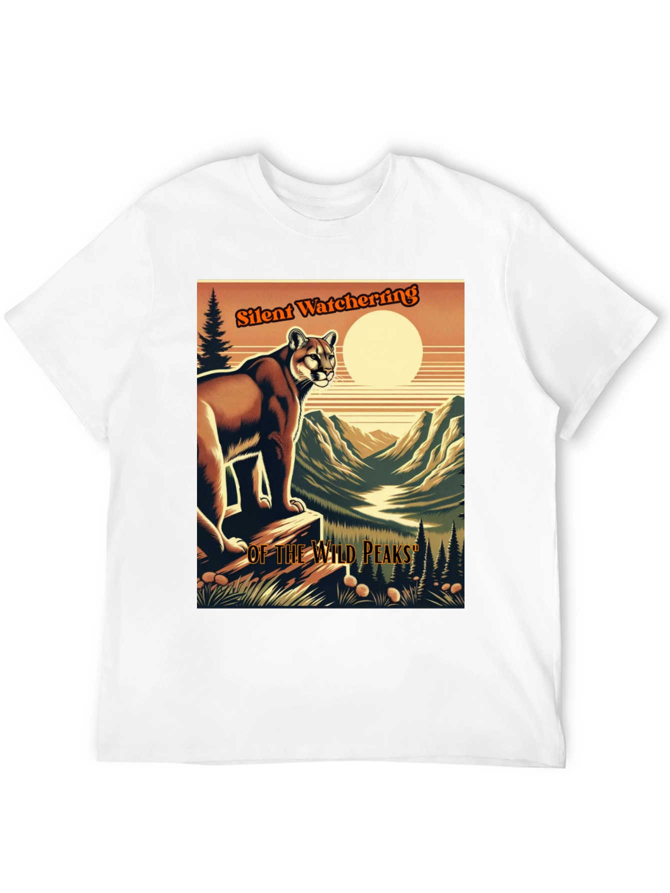 Silent Watcher T-Shirt | Wild Peaks Design
