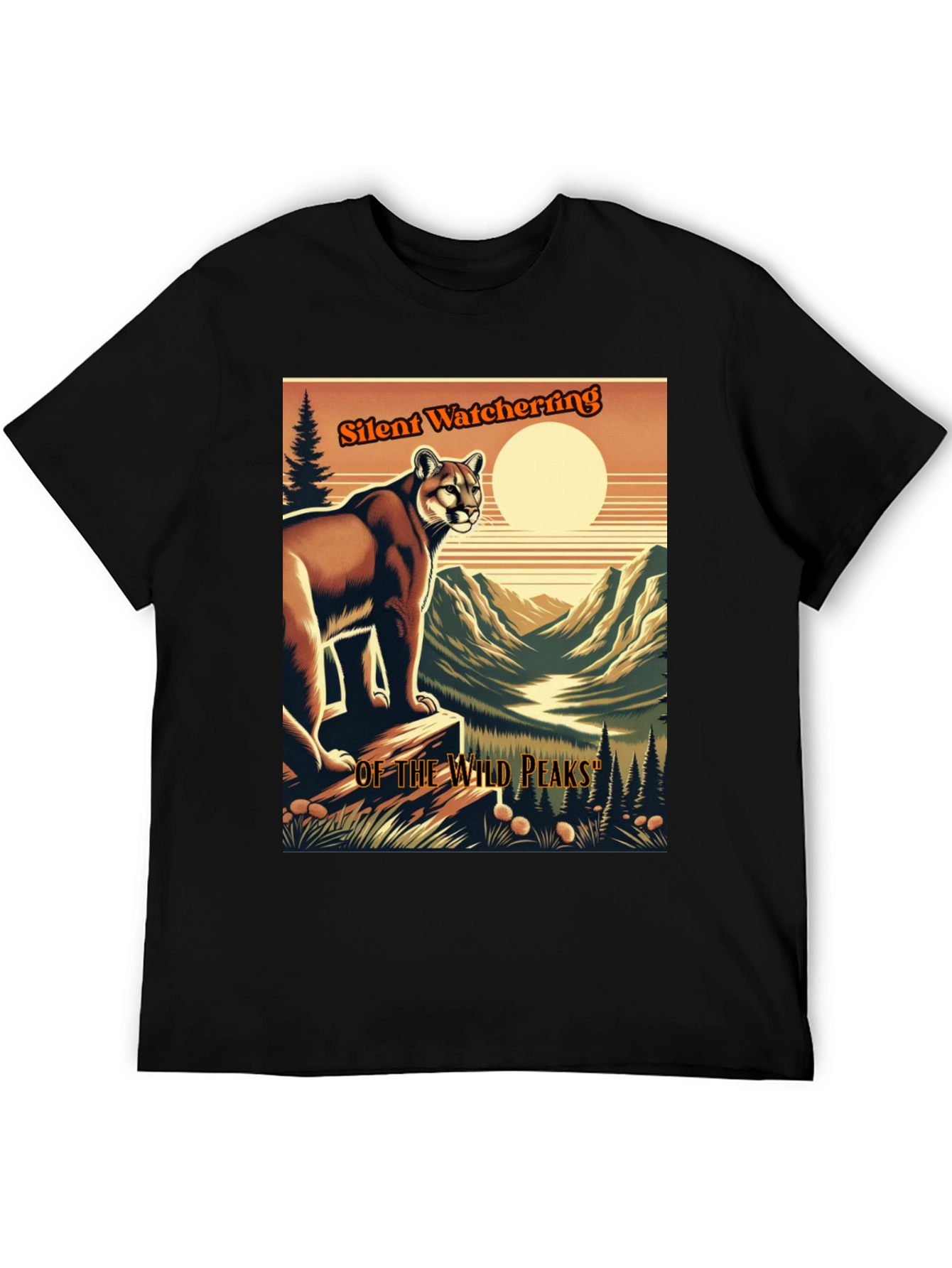 Silent Watcher T-Shirt | Wild Peaks Design