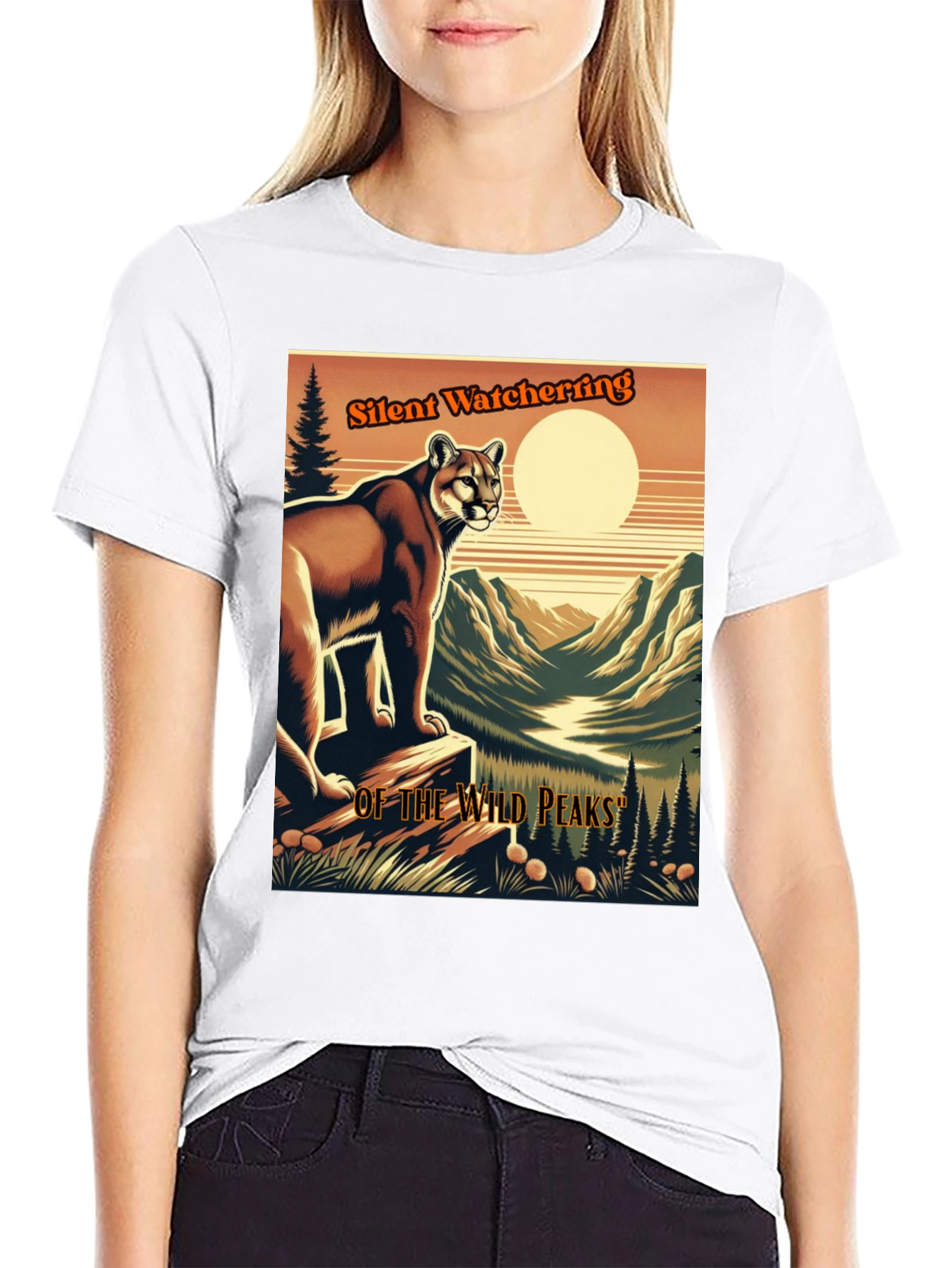 Silent Watcher T-Shirt | Wild Peaks Design