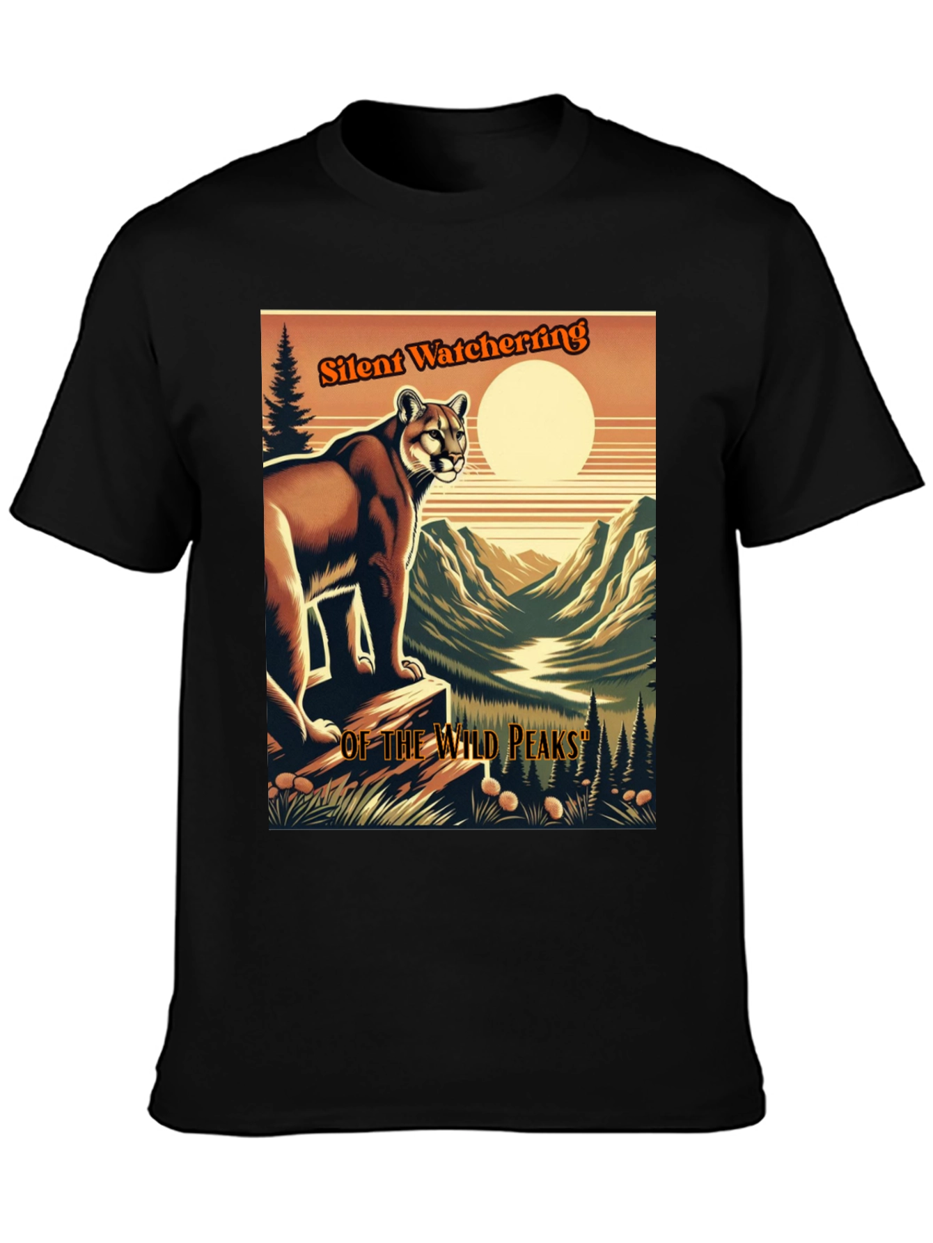 Silent Watcher T-Shirt | Wild Peaks Design
