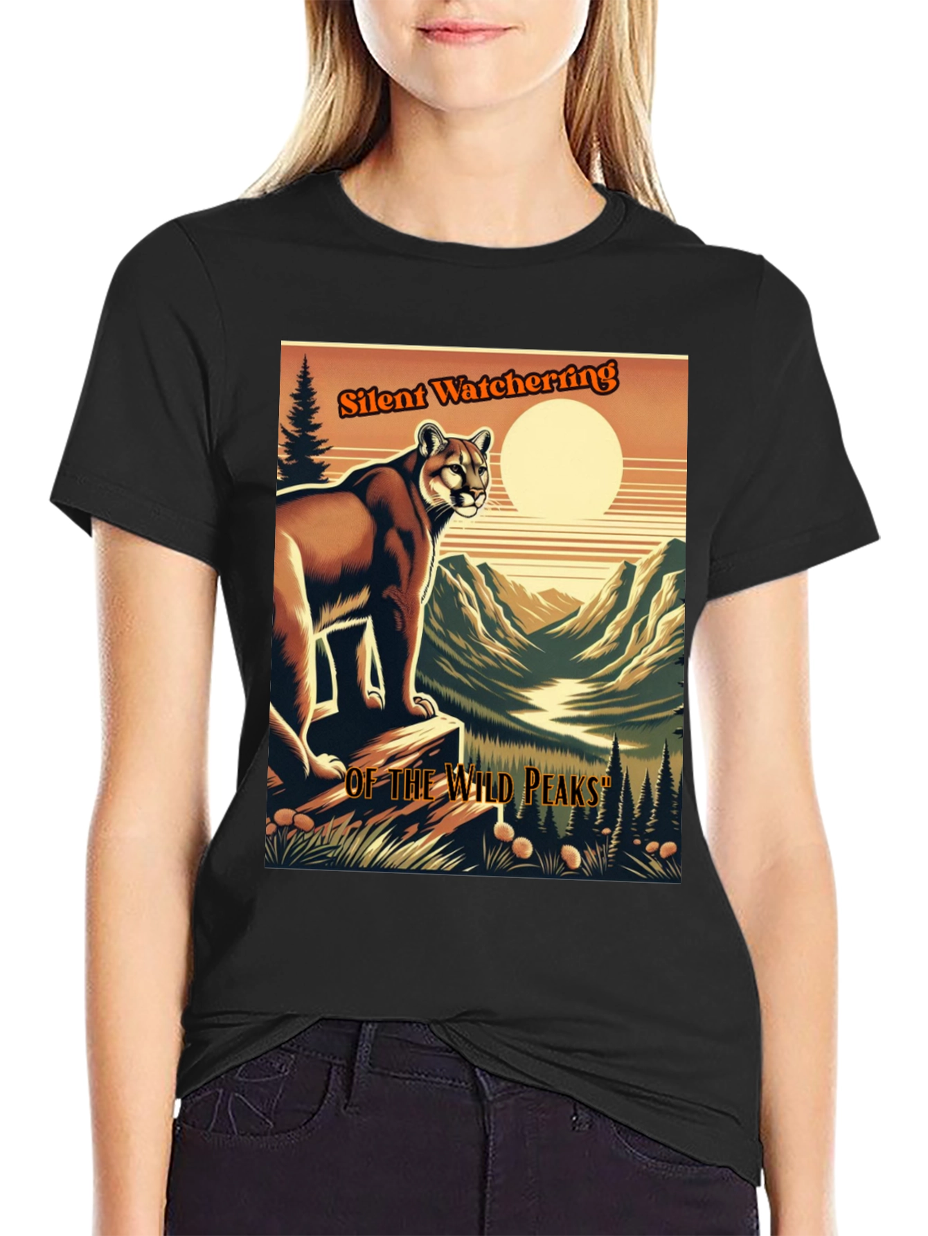 Silent Watcher T-Shirt | Wild Peaks Design