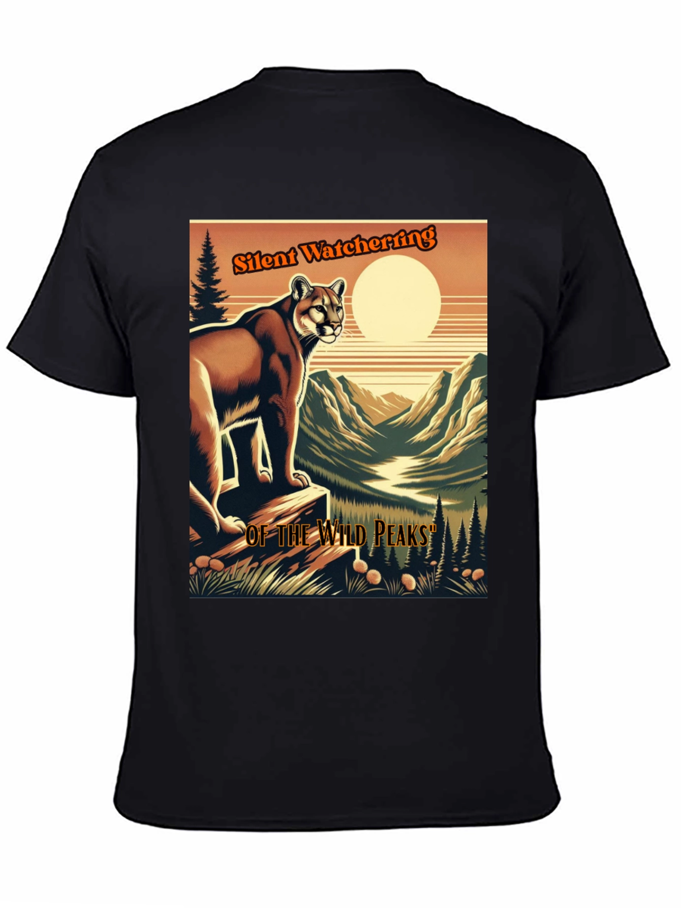Silent Watcher T-Shirt | Wild Peaks Design