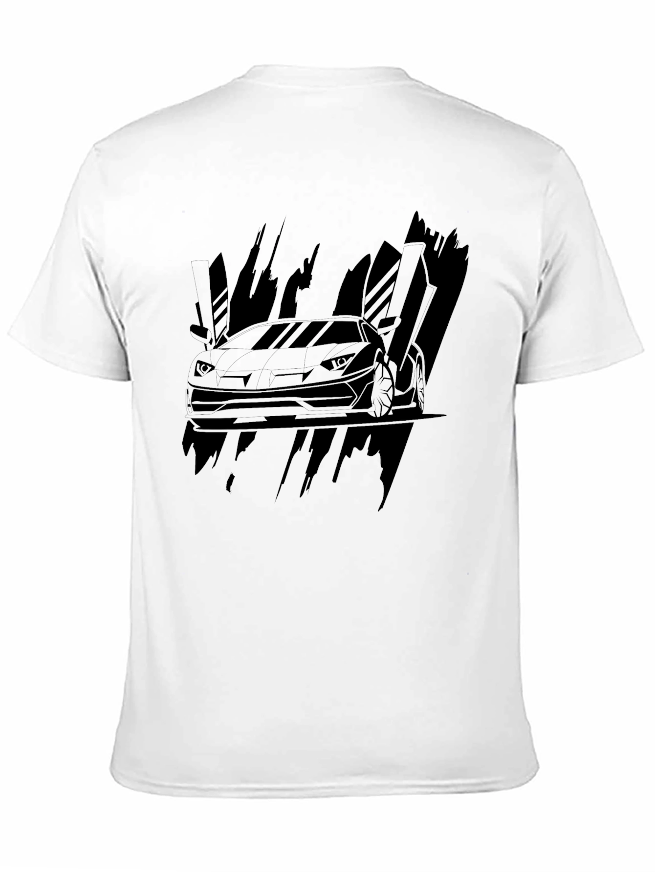 Black Car Graphic Tee - Modern Style