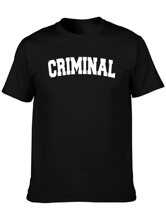 Criminal Graphic Tee - Bold Statement Shirt