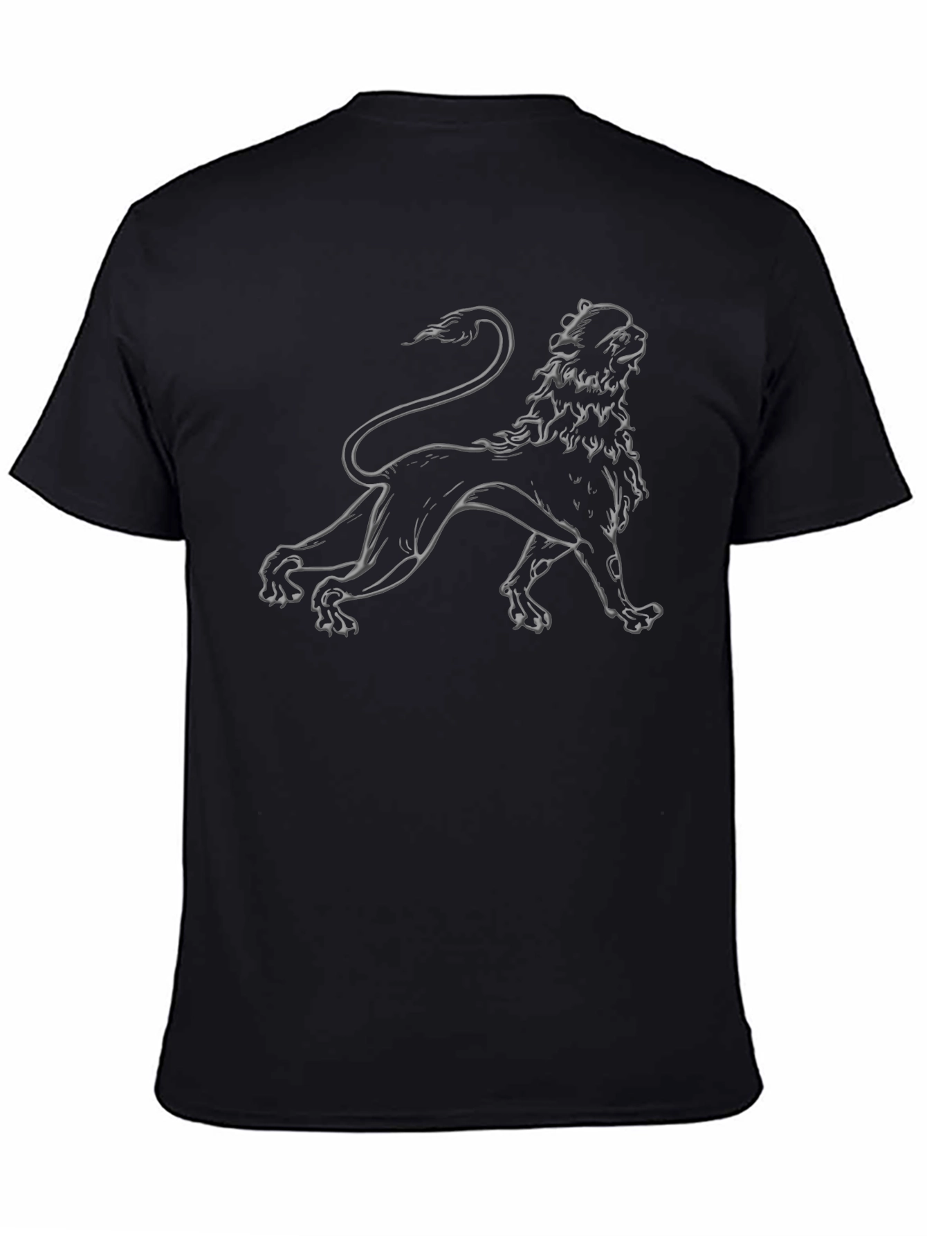Lion Graphic Black T-Shirt - Stylish Menswear