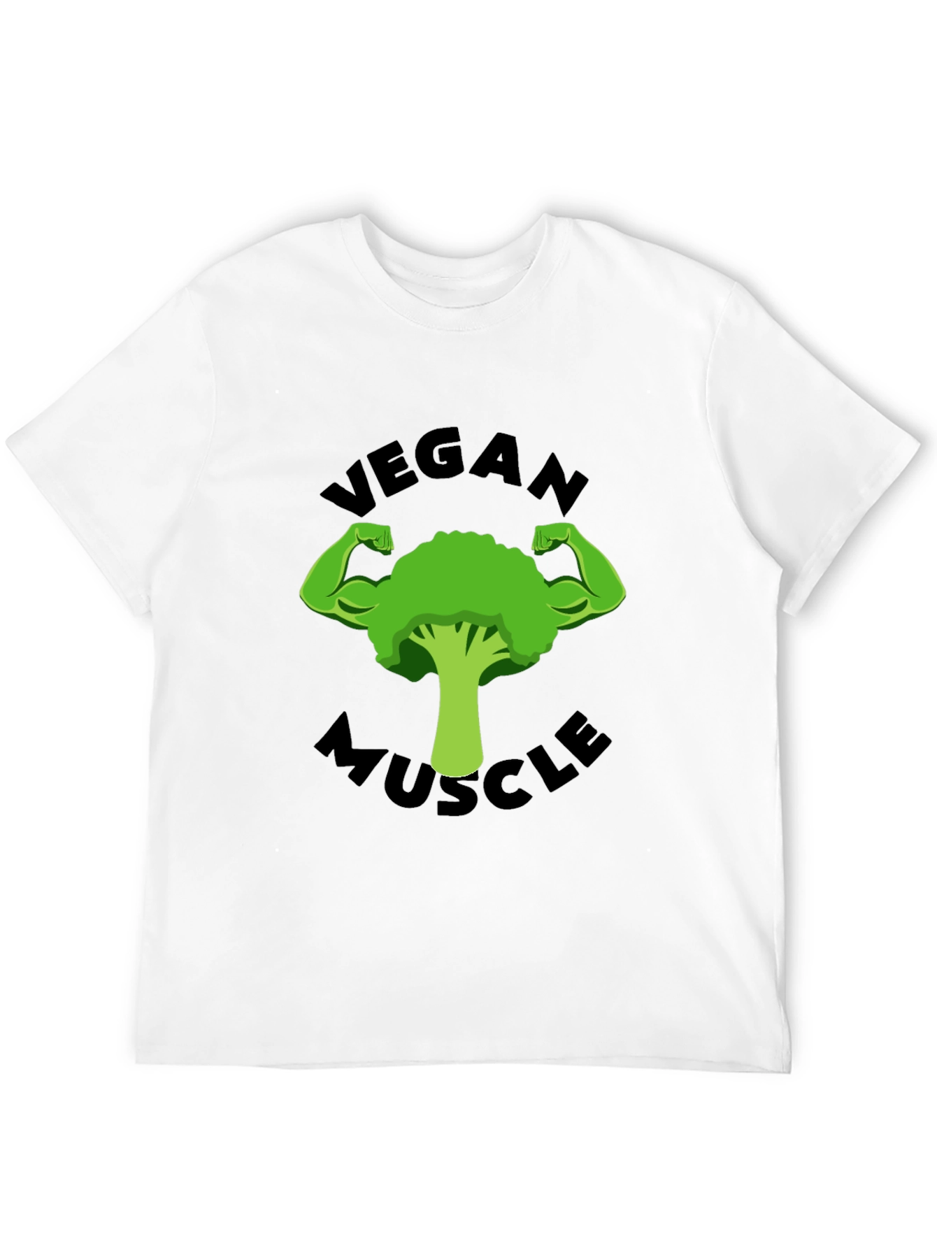 Vegan Muscle T-Shirt - Strong Broccoli Design