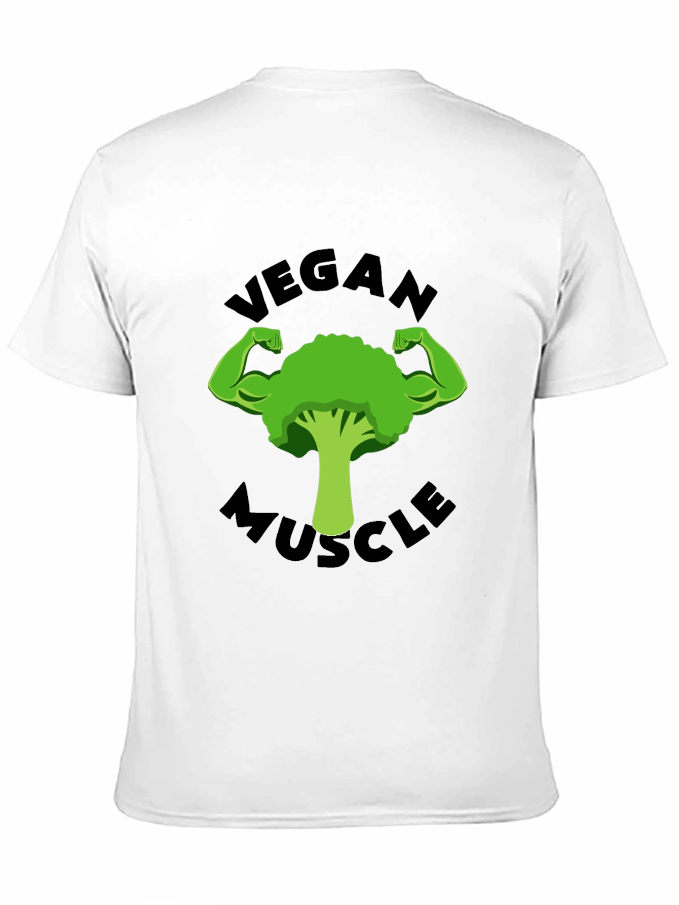 Vegan Muscle T-Shirt - Strong Broccoli Design