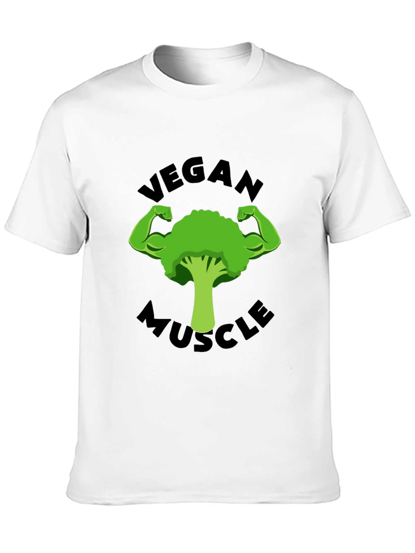 Vegan Muscle T-Shirt - Strong Broccoli Design