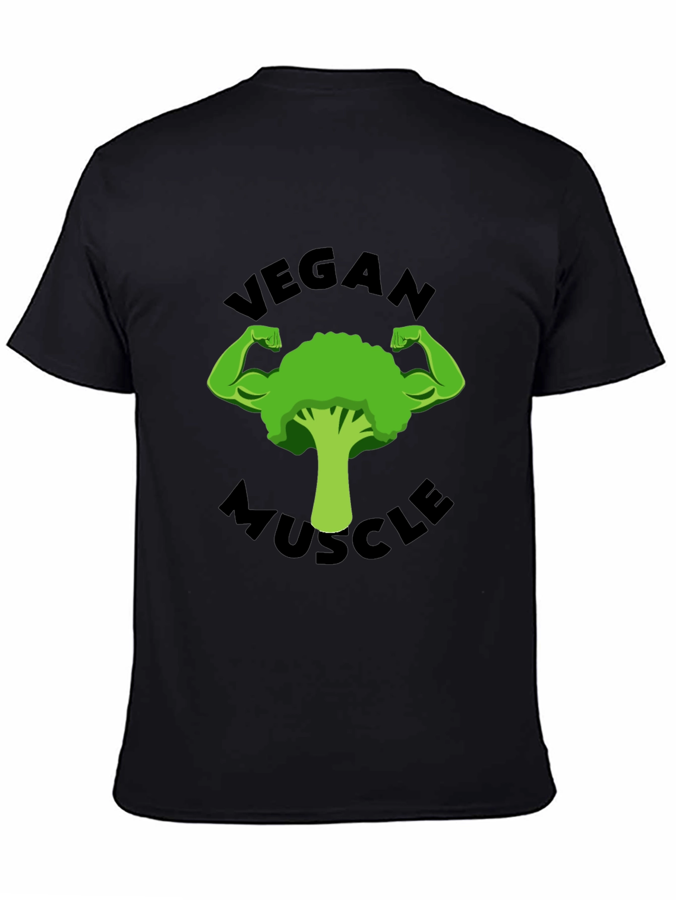 Vegan Muscle T-Shirt - Strong Broccoli Design