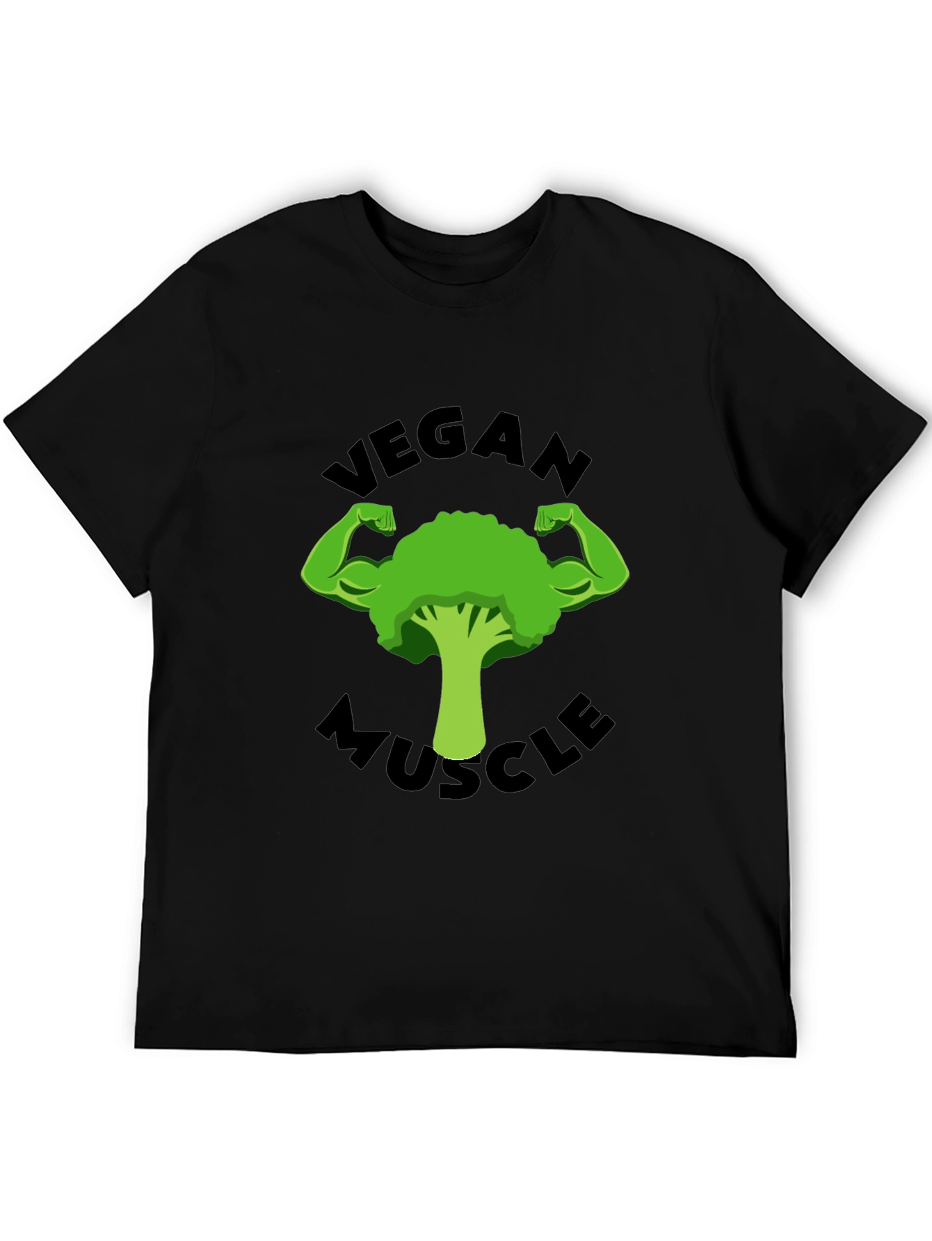 Vegan Muscle T-Shirt - Strong Broccoli Design