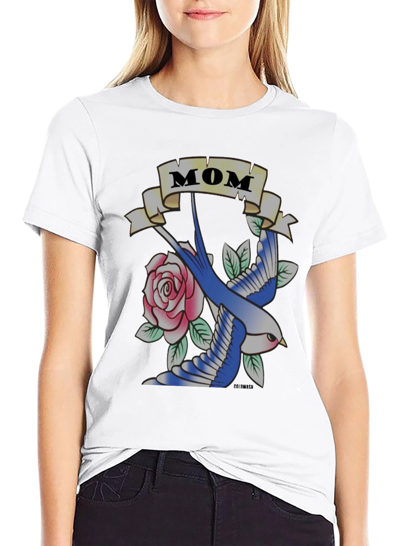 Mom Tattoo Graphic Tee - Classic Style