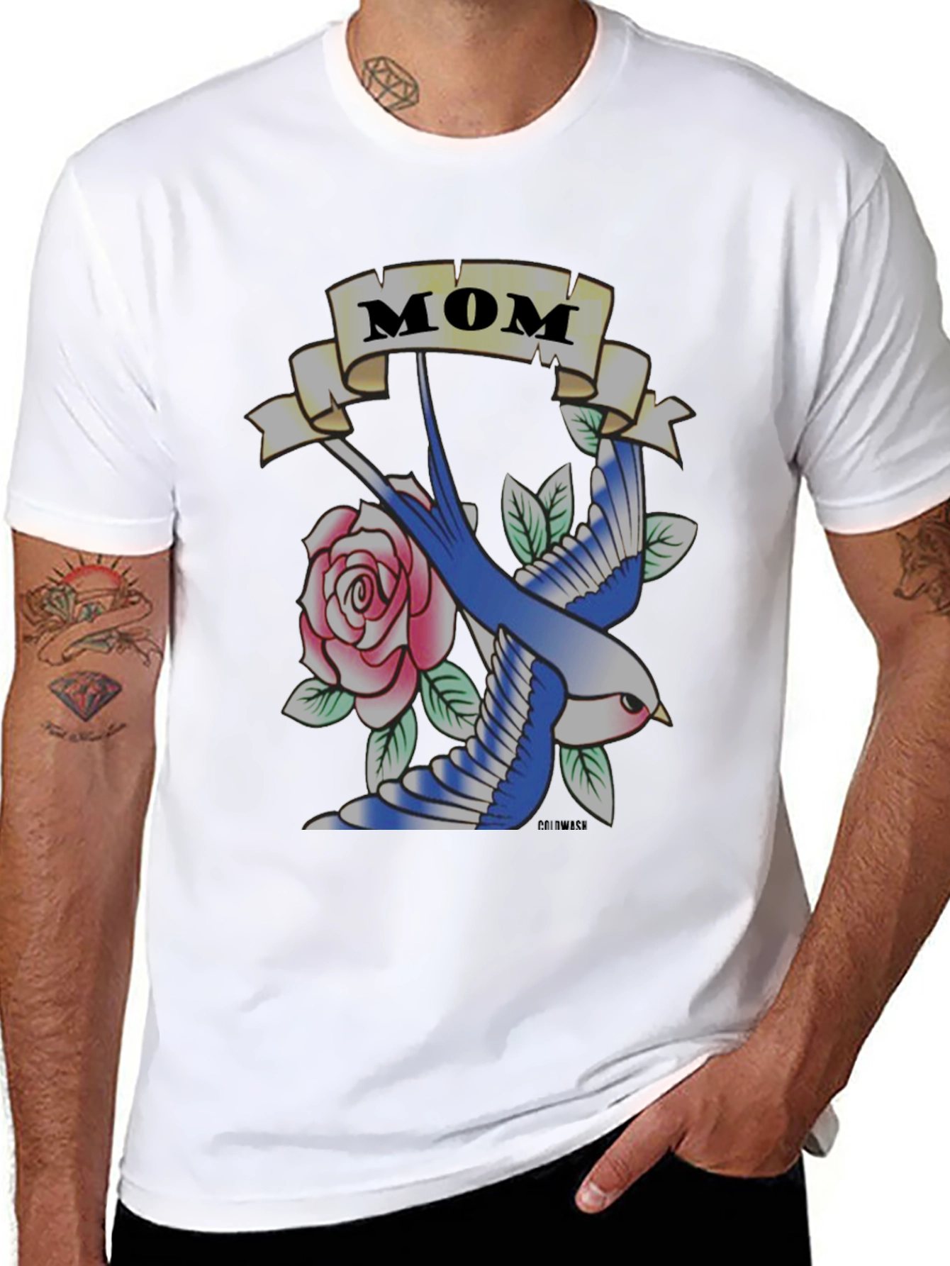 Mom Tattoo Graphic Tee - Classic Style