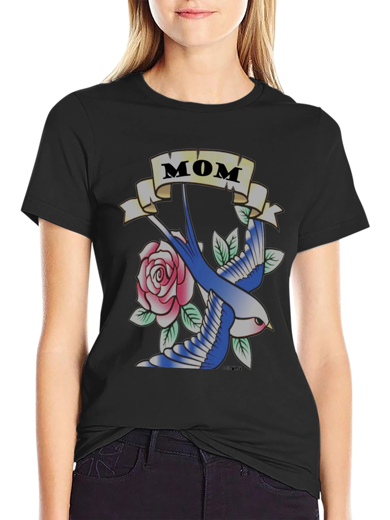 Mom Tattoo Graphic Tee - Classic Style