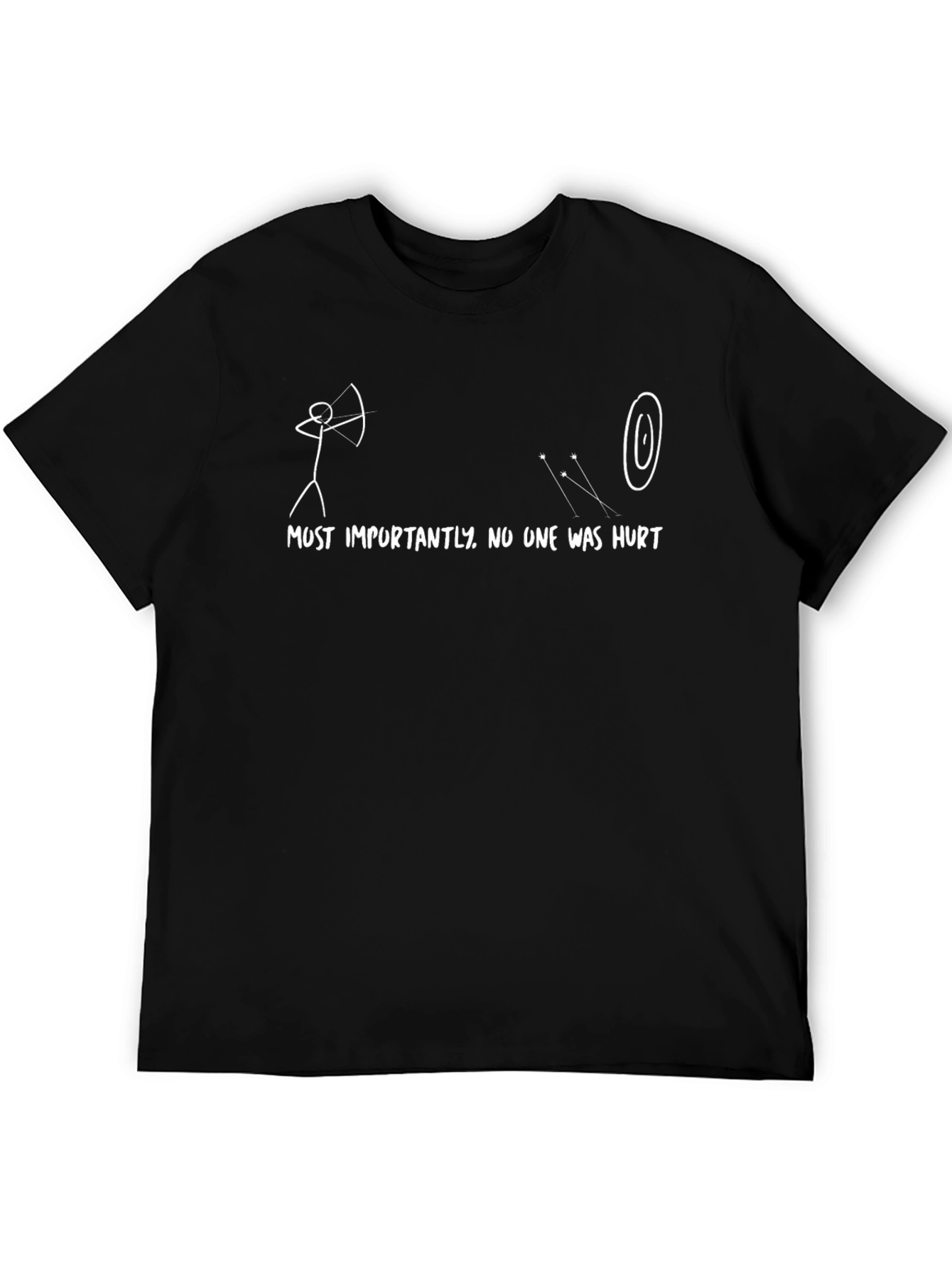Humorous Archery T-Shirt - No One Was Hurt!