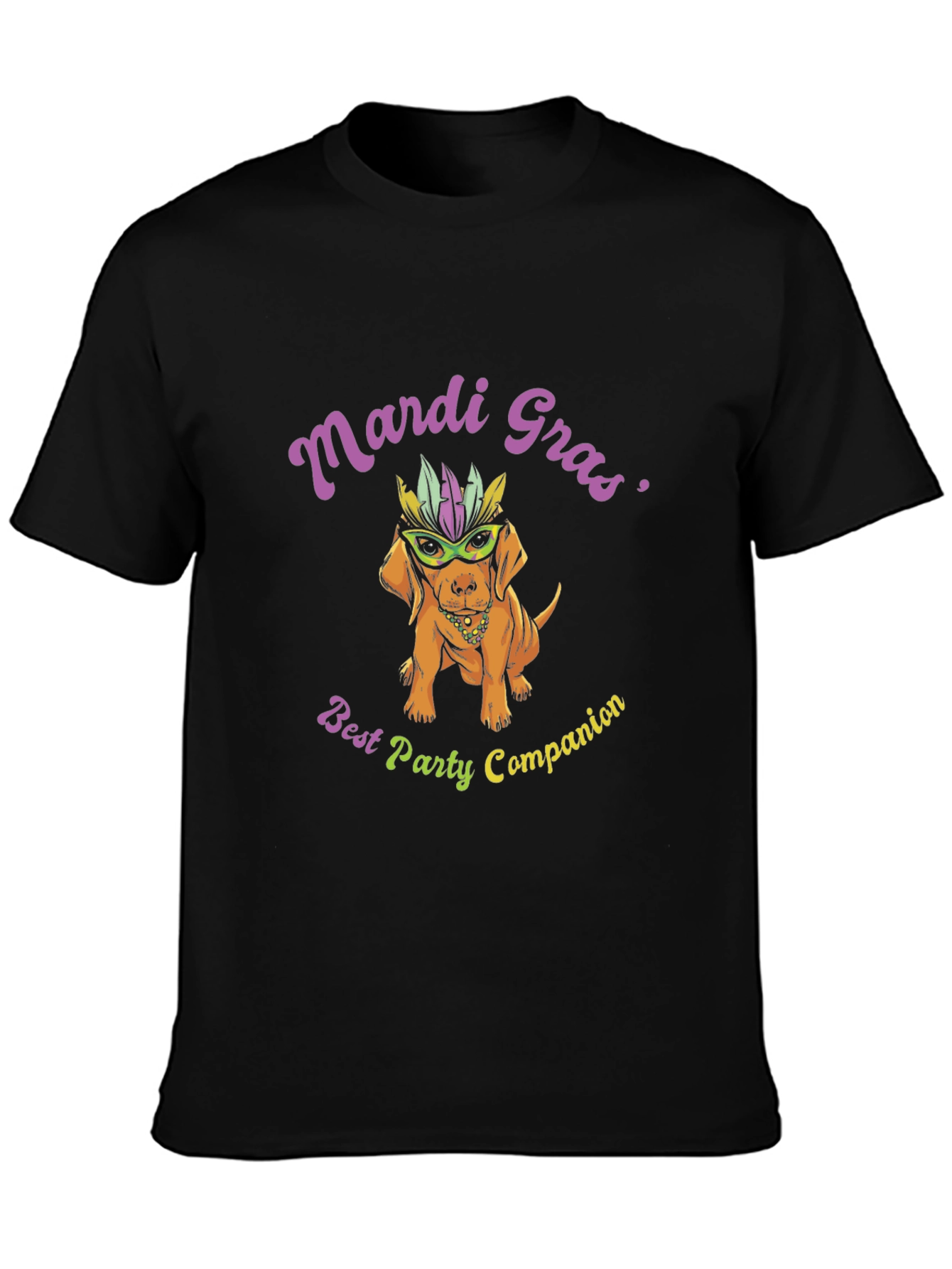 Mardi Gras Dog T-Shirt - Best Party Companion