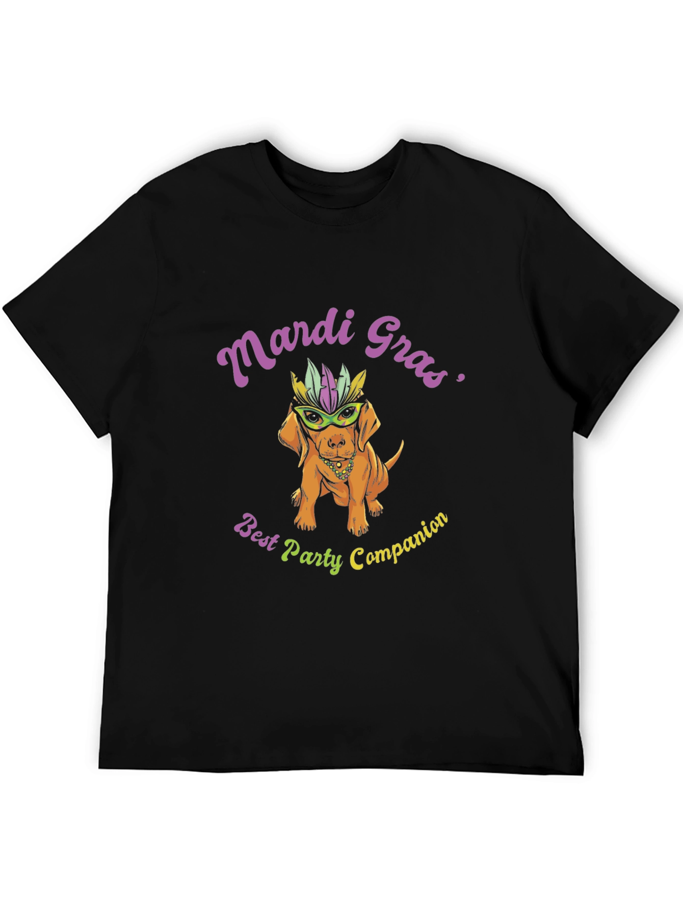 Mardi Gras Dog T-Shirt - Best Party Companion