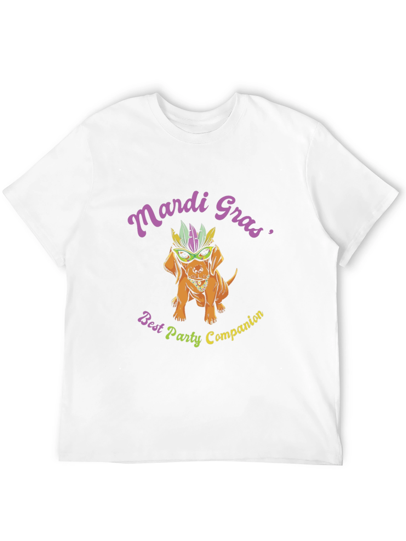 Mardi Gras Dog T-Shirt - Best Party Companion