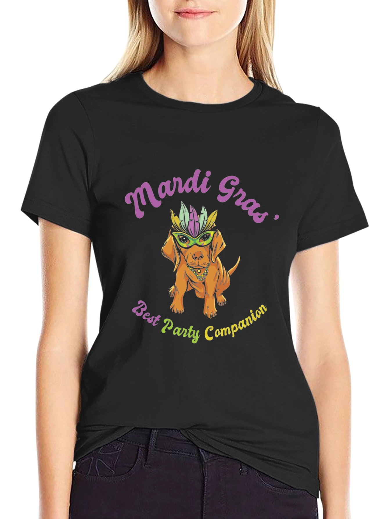 Mardi Gras Dog T-Shirt - Best Party Companion