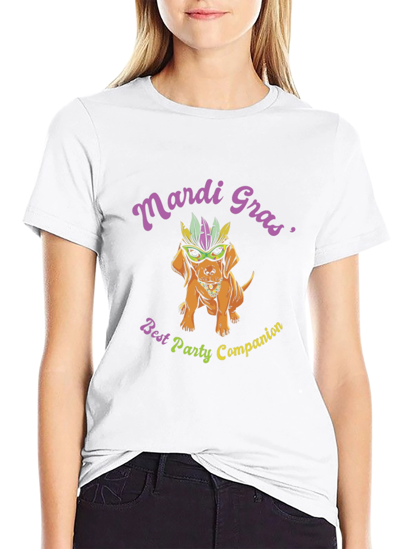 Mardi Gras Dog T-Shirt - Best Party Companion