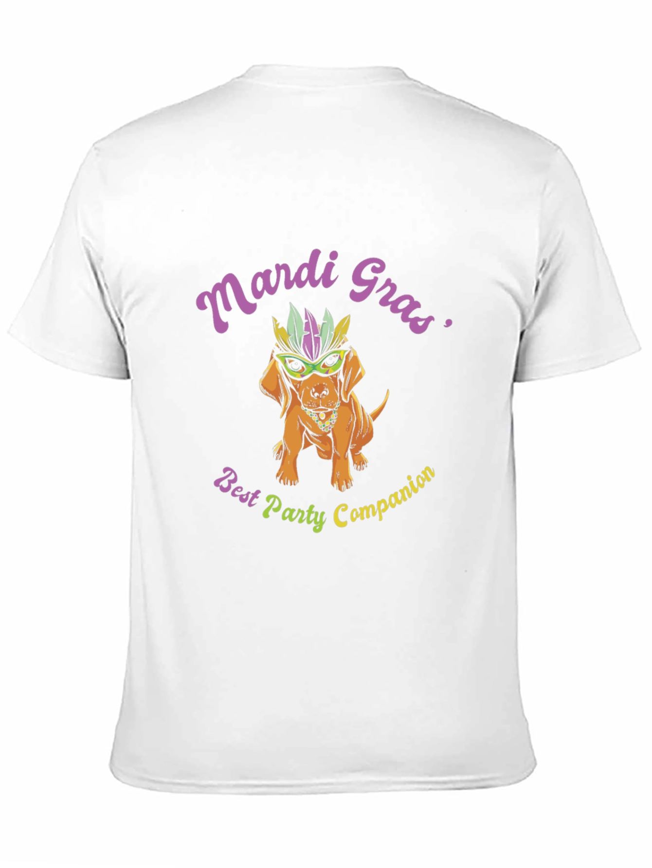 Mardi Gras Dog T-Shirt - Best Party Companion