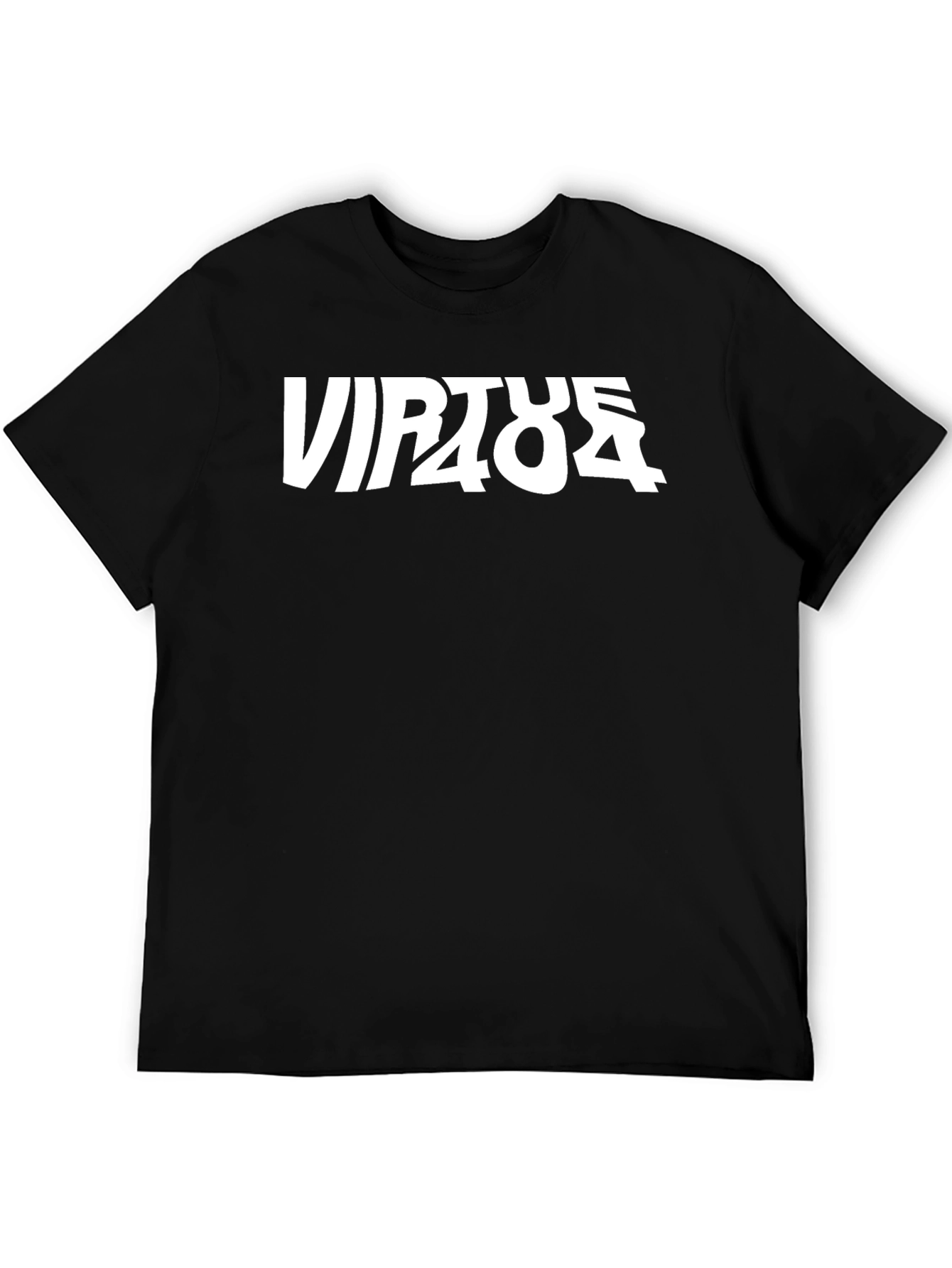 Virtue 404 Graphic Print Black T-Shirt