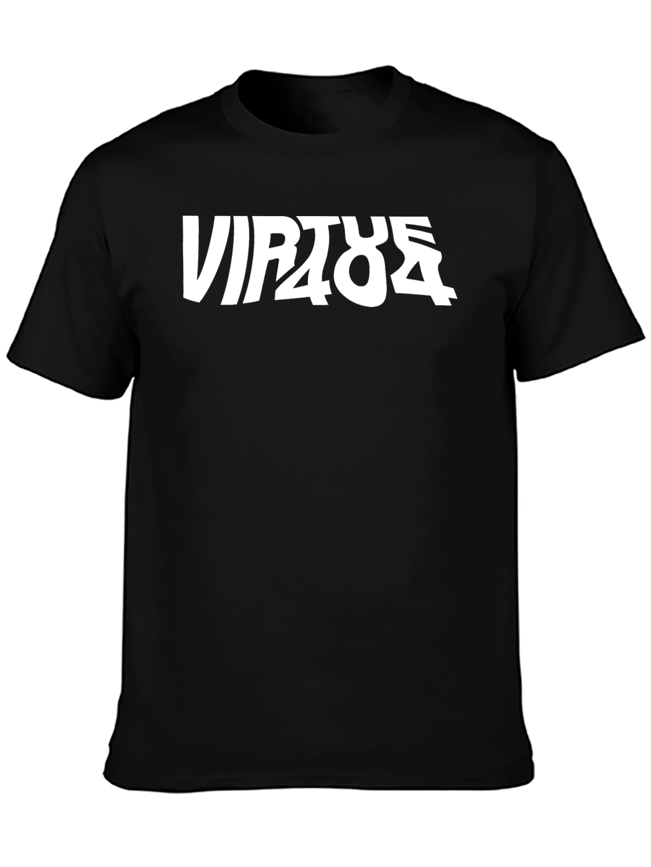 Virtue 404 Graphic Print Black T-Shirt