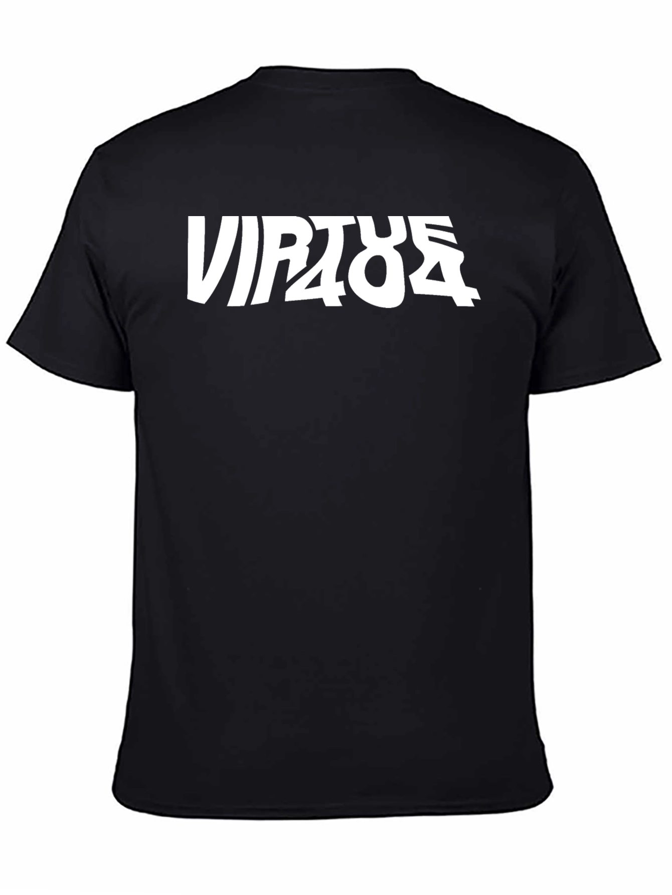Virtue 404 Graphic Print Black T-Shirt